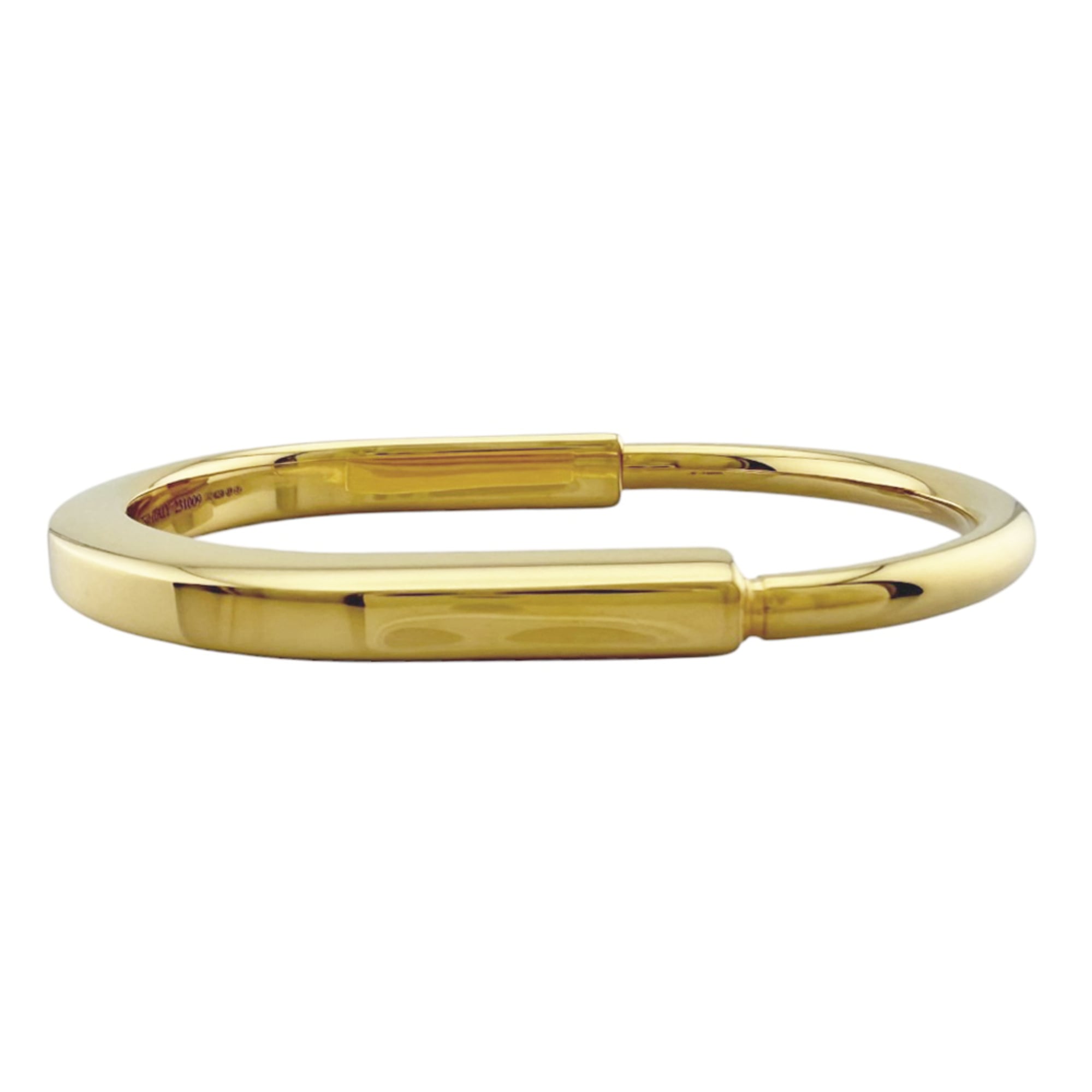 Tiffany & Co. Rock Bangle, 18K Yellow Gold, Women\'s, Pre-owned.