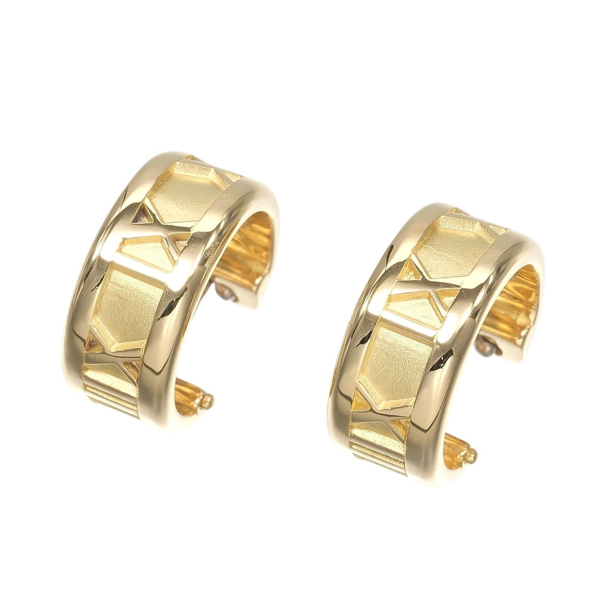 Tiffany & Co. Atlas Hoop Earrings, 18K Yellow Gold, Approx. 10.4g.