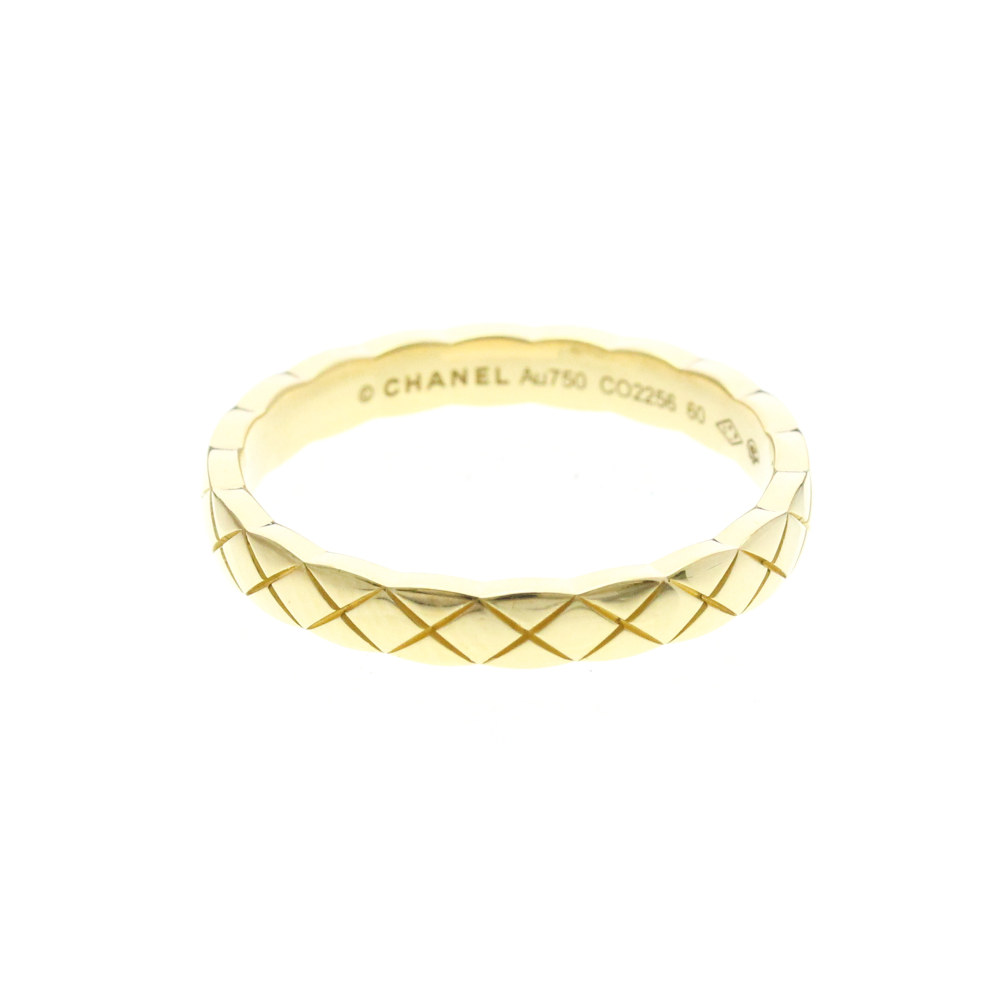 Chanel Coco Crush Ring Mini Model Yellow Gold (18K) Fashion No Stone Band Ring Gold