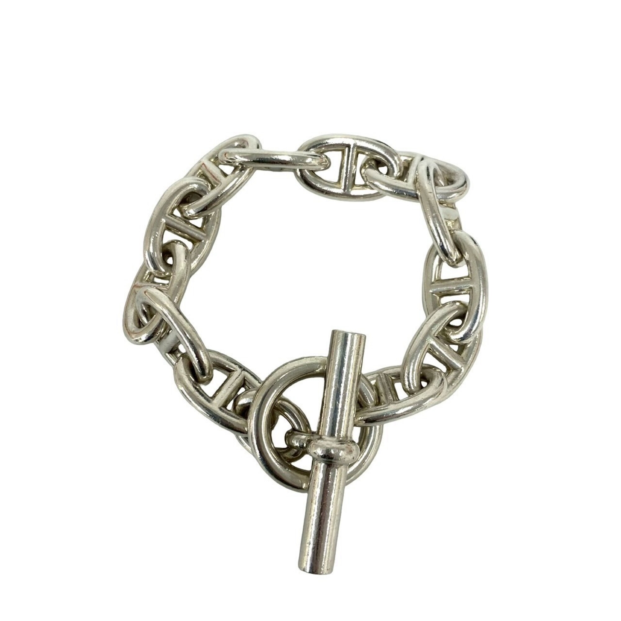 HERMES Chaine d\'Ancre TGM 12-link bracelet, 925 sterling silver, accessory, 40660