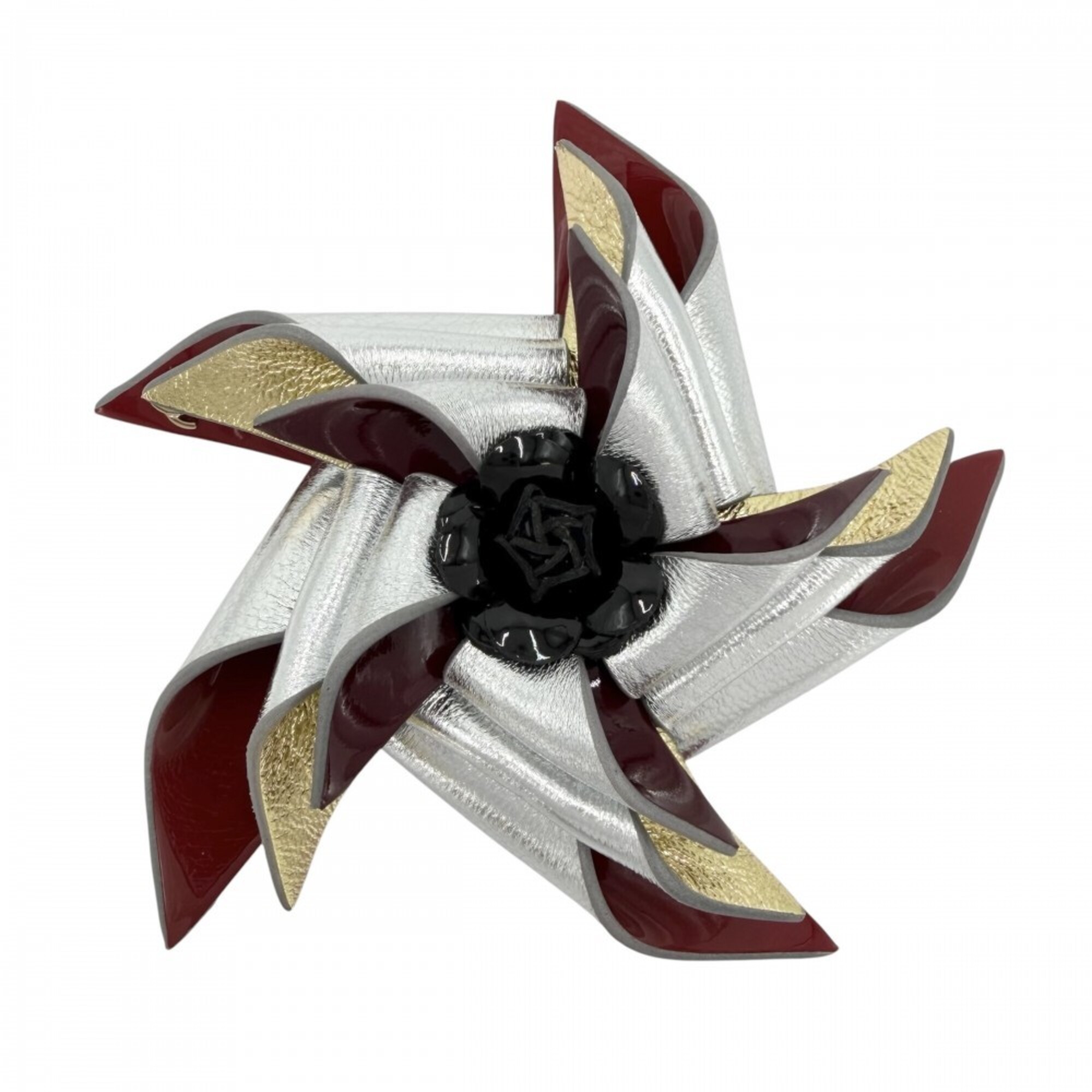 Chanel Brooch for Women, Camellia Flower, Coco Mark, Corsage, Accessory, CHANEL G26C, Silver, Gold,