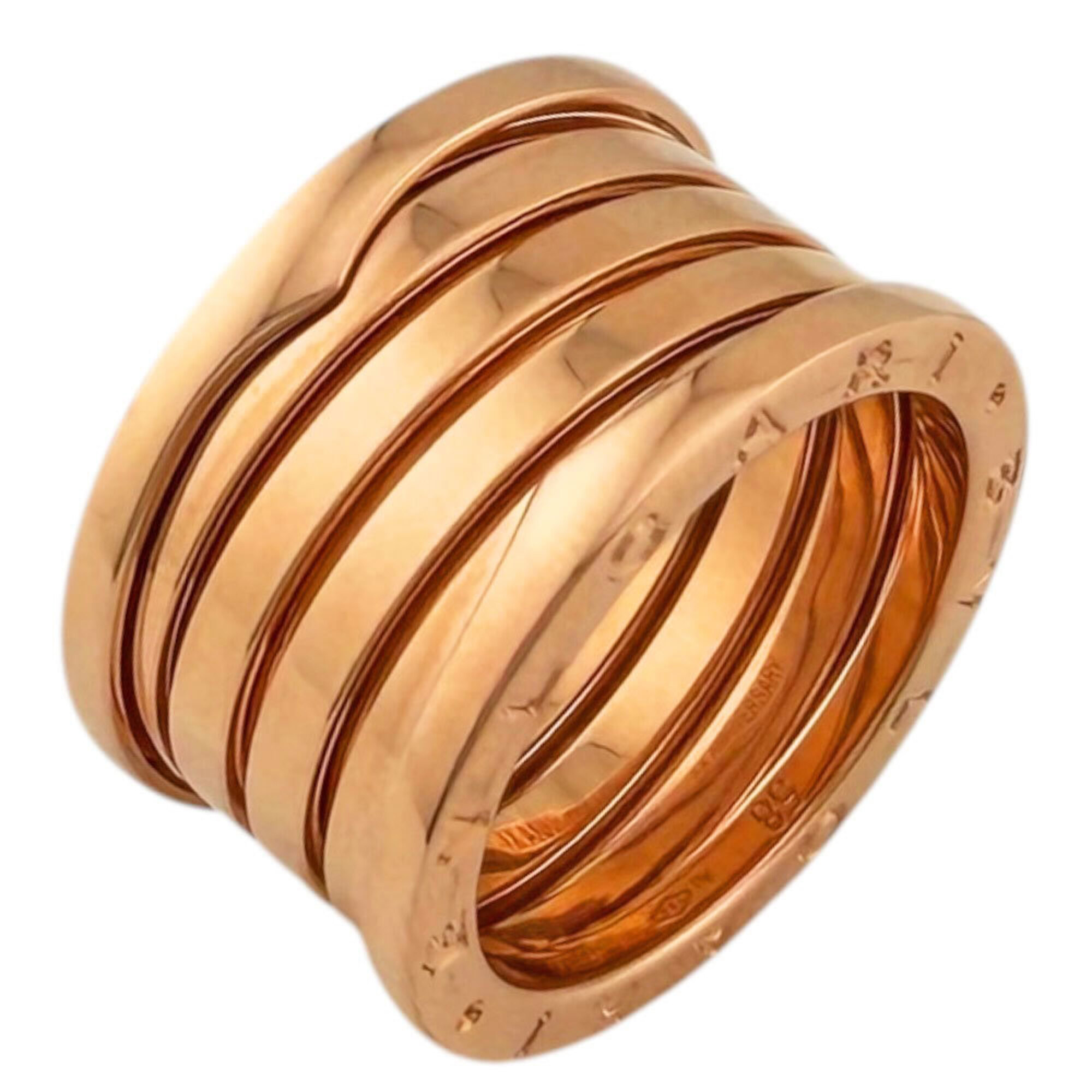 BVLGARI XX ANNIVERSARY B-zero.1 5-band ring, 18K pink gold, men\'s and women\'s.