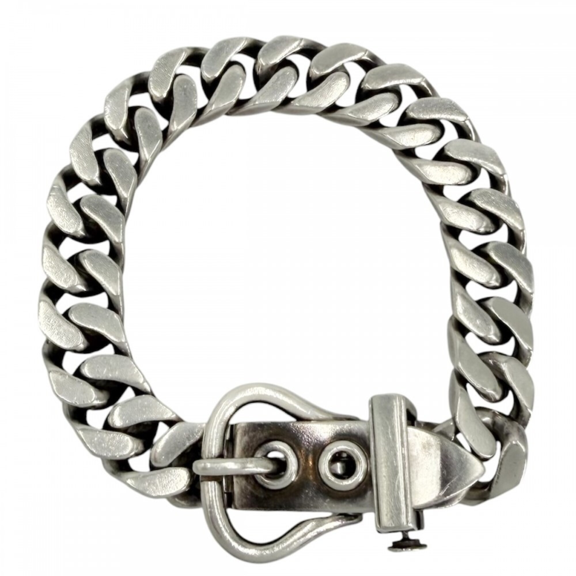 Hermes men\'s Brooke Sellier MM bracelet, jewelry accessory with adjustable clasp, made of 925 sterl
