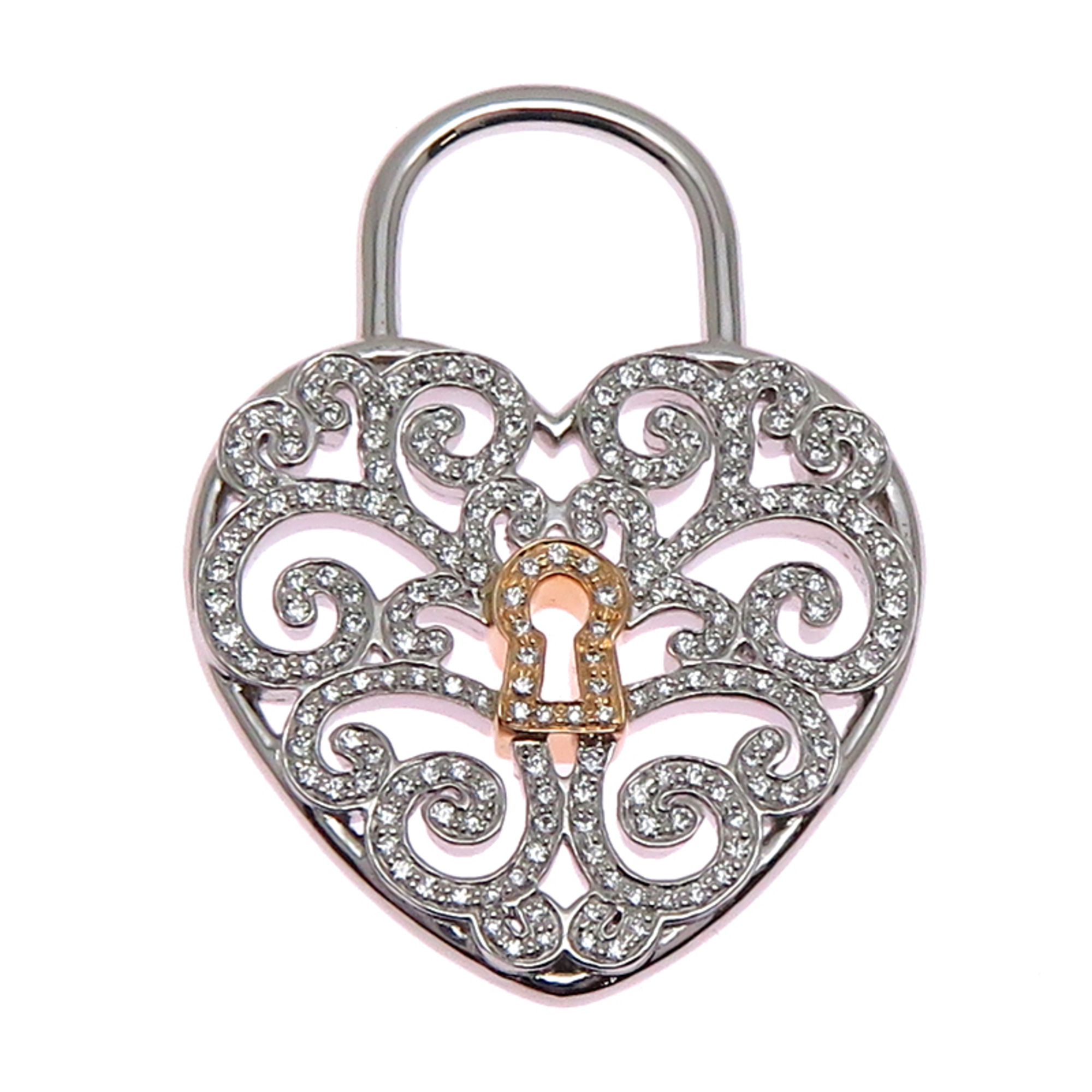 Tiffany Enchant Heart Women\'s Pendant Top Pt950 Platinum