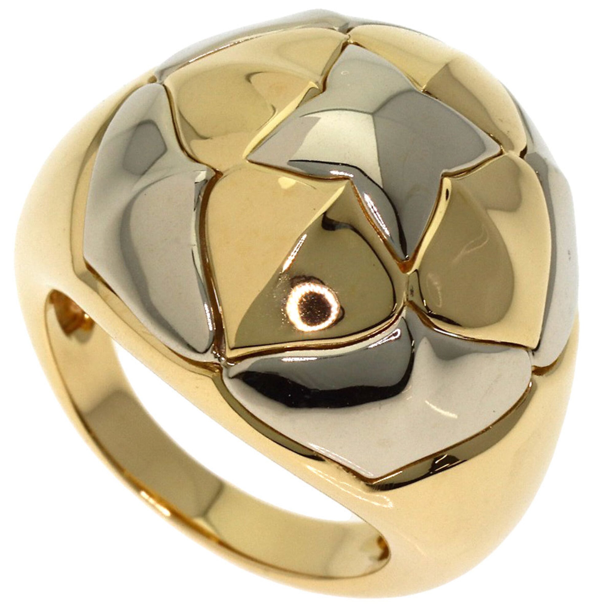 BVLGARI Pyramide Ring, 18K Yellow Gold/18KWG, Women\'s.