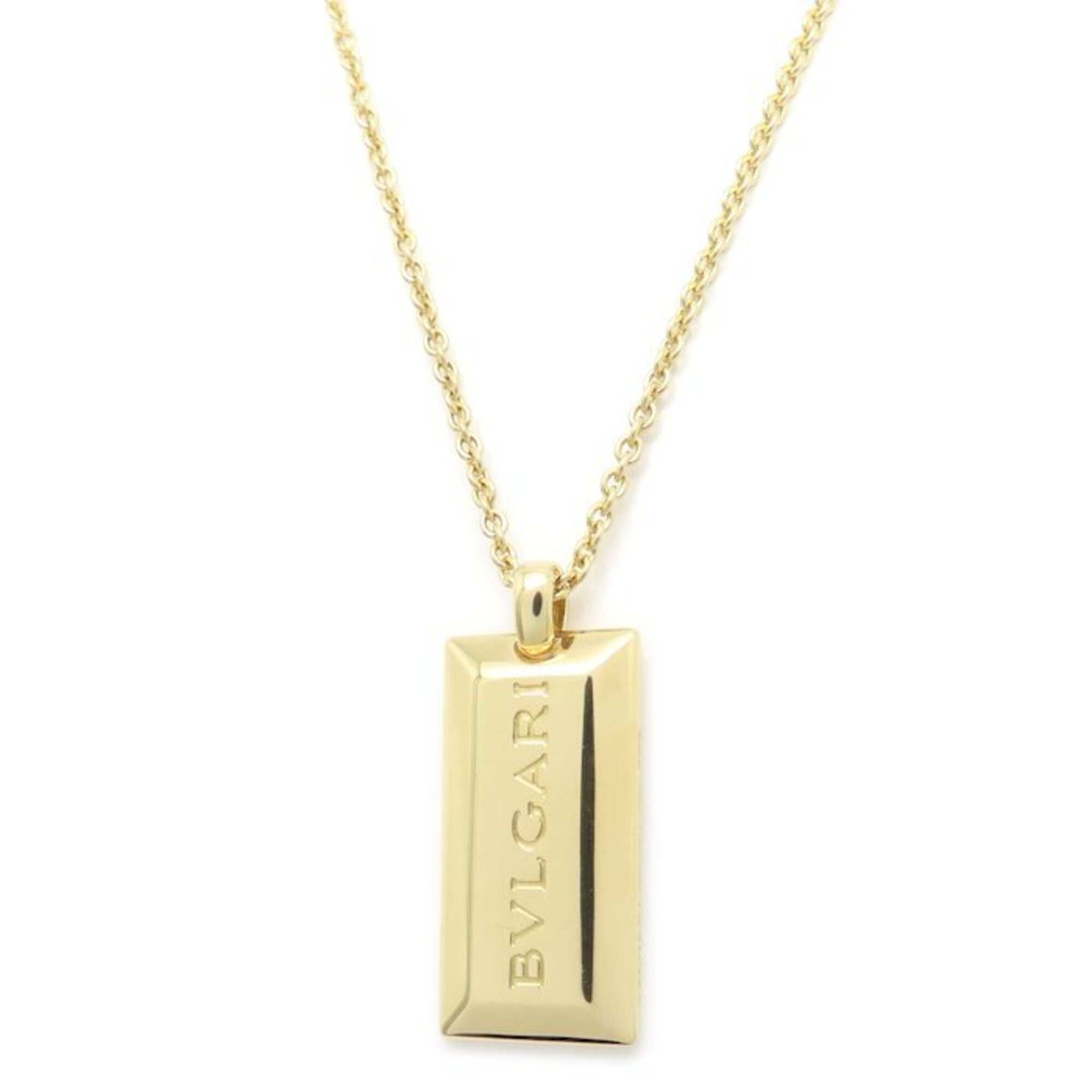 BVLGARI Ingot Necklace 18K Yellow Gold 295840