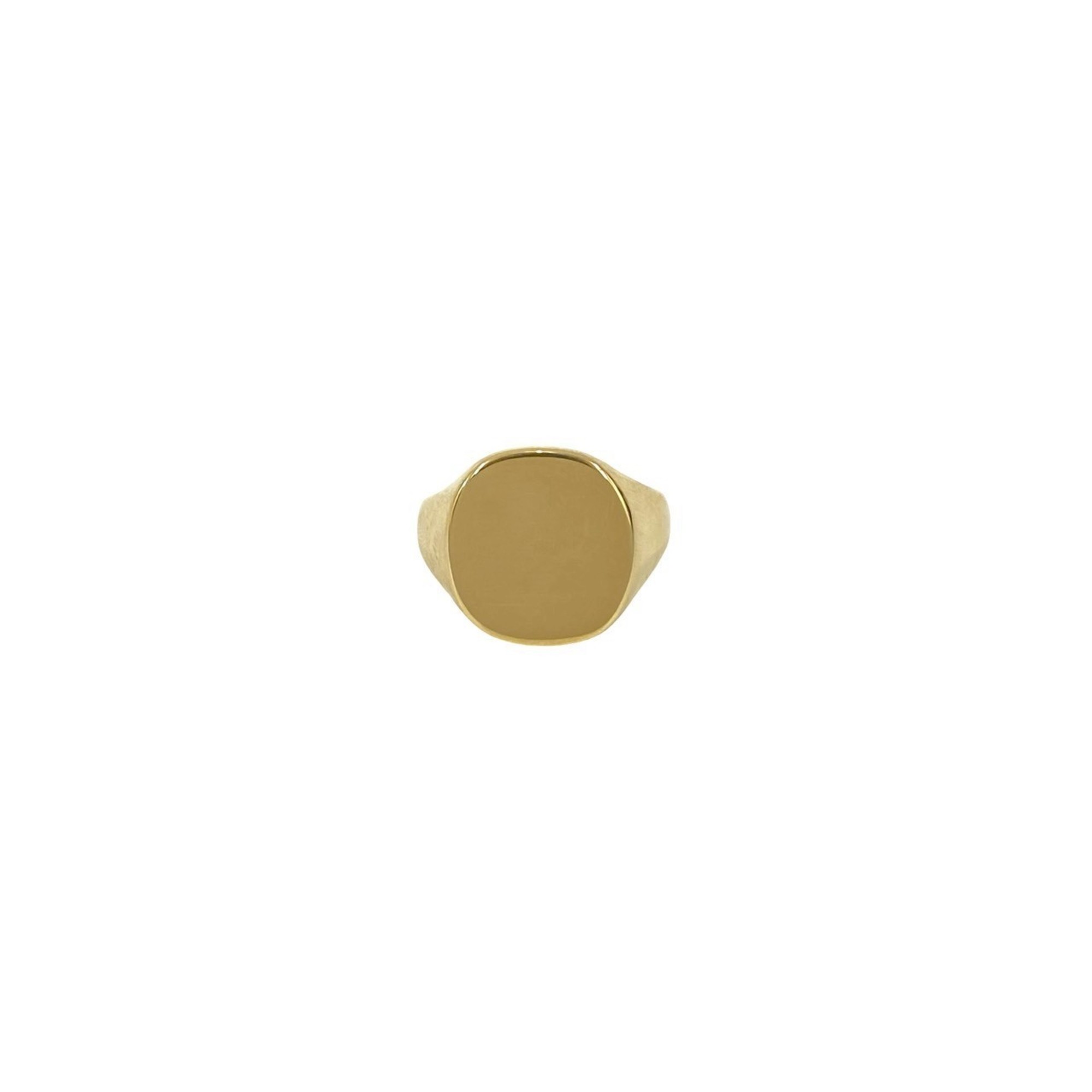 TIFFANY&Co. Tiffany Signet Ring 750 18K 27.4g Yellow Gold Size 27 69764