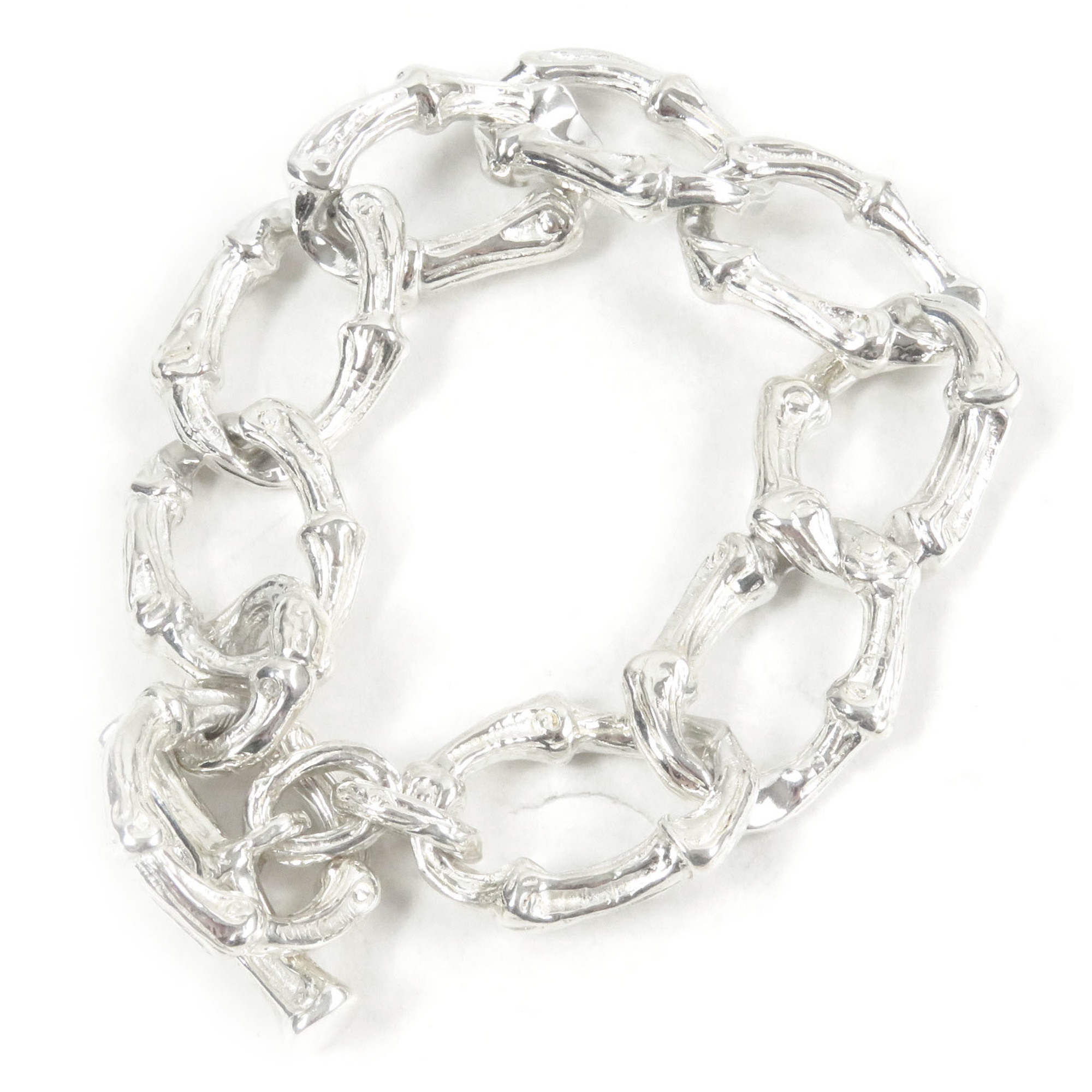 TIFFANY&Co. Tiffany Vintage Bamboo SV925 Accessory Bracelet, Silver, Weight 62.67g, Men\'s/Women\'s