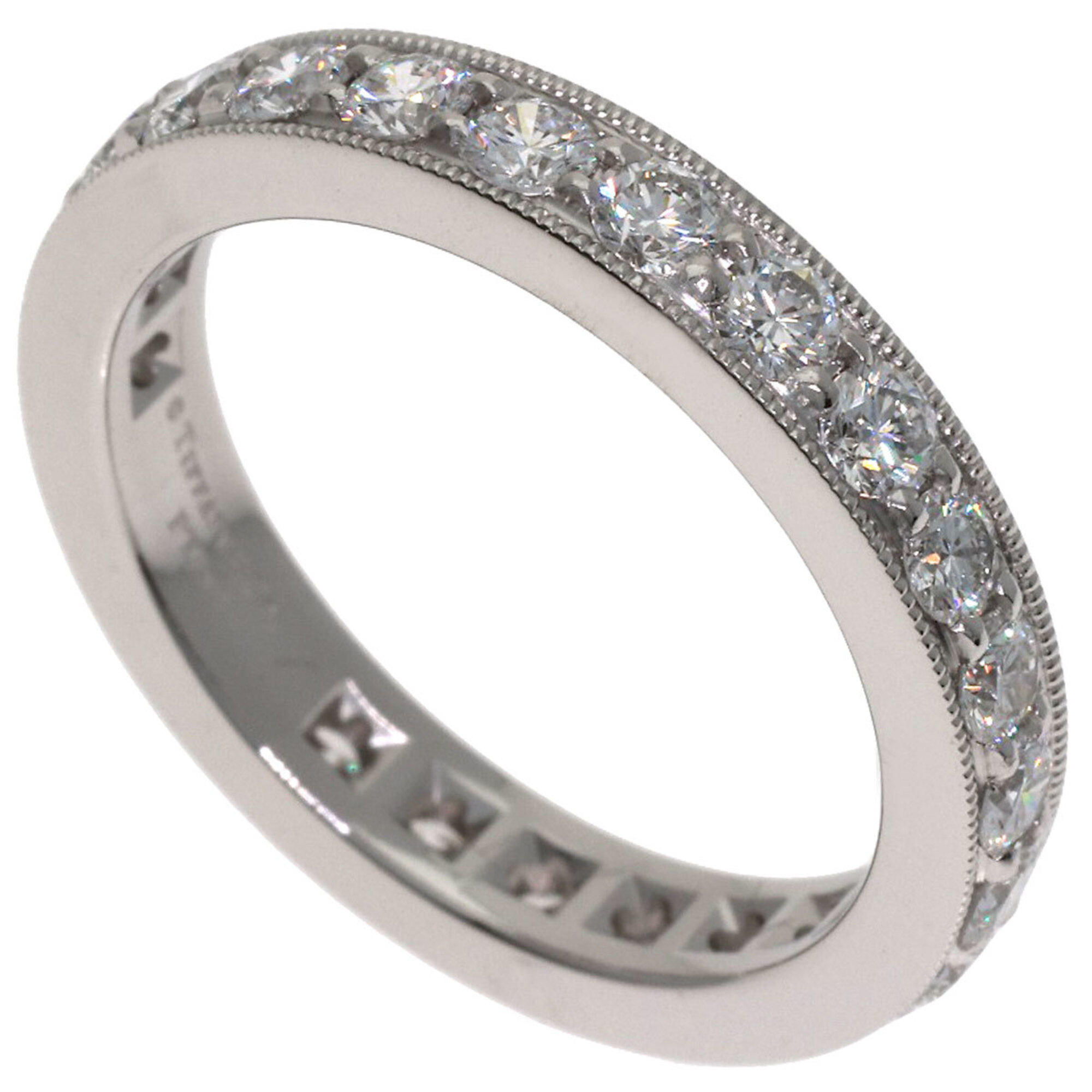 Tiffany & Co. Full Eternity Diamond Ring, Platinum PT950, Women\'s.