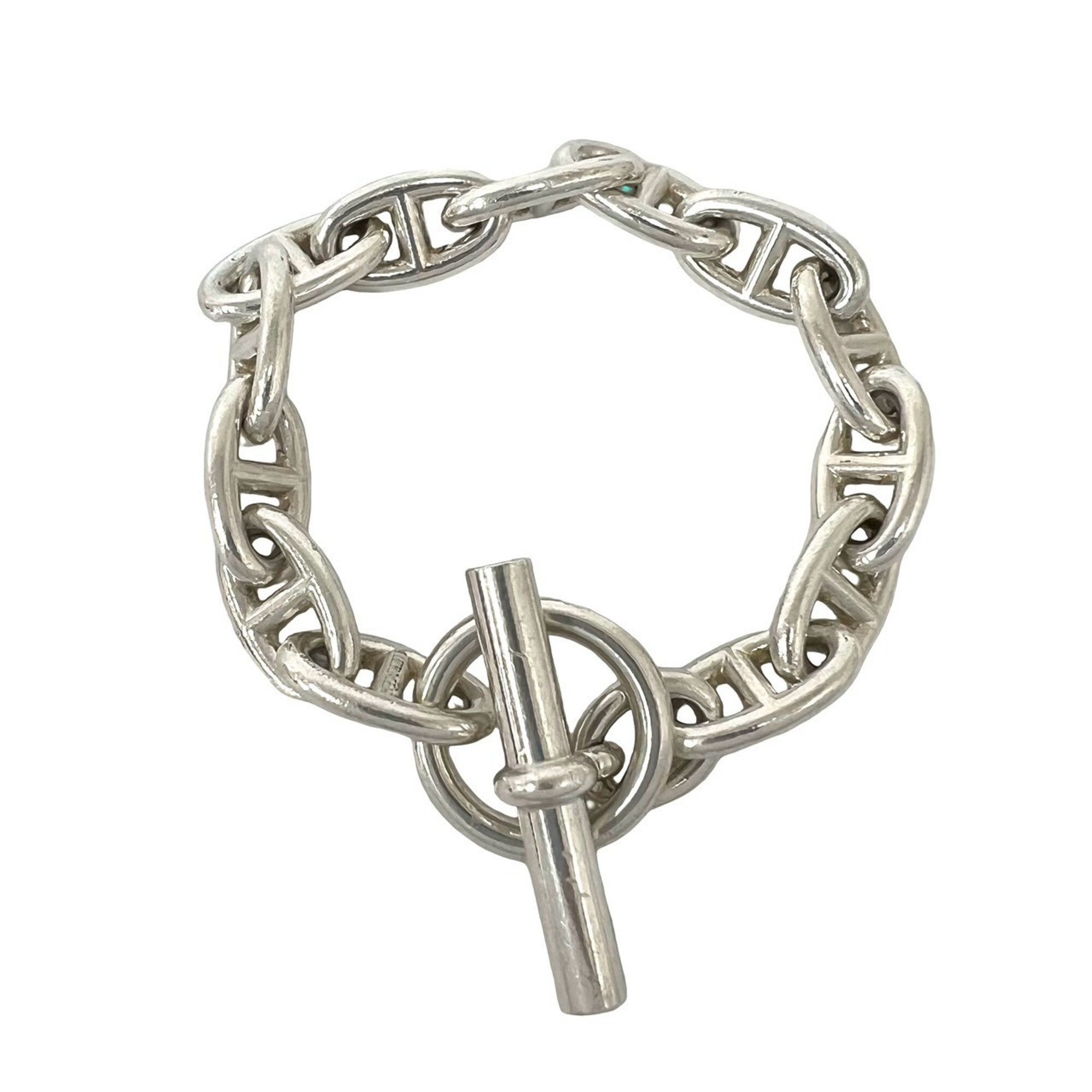 HERMES Chaine d\'Ancre GM 13-link bracelet, sterling silver (925), accessory, silver, 474-6