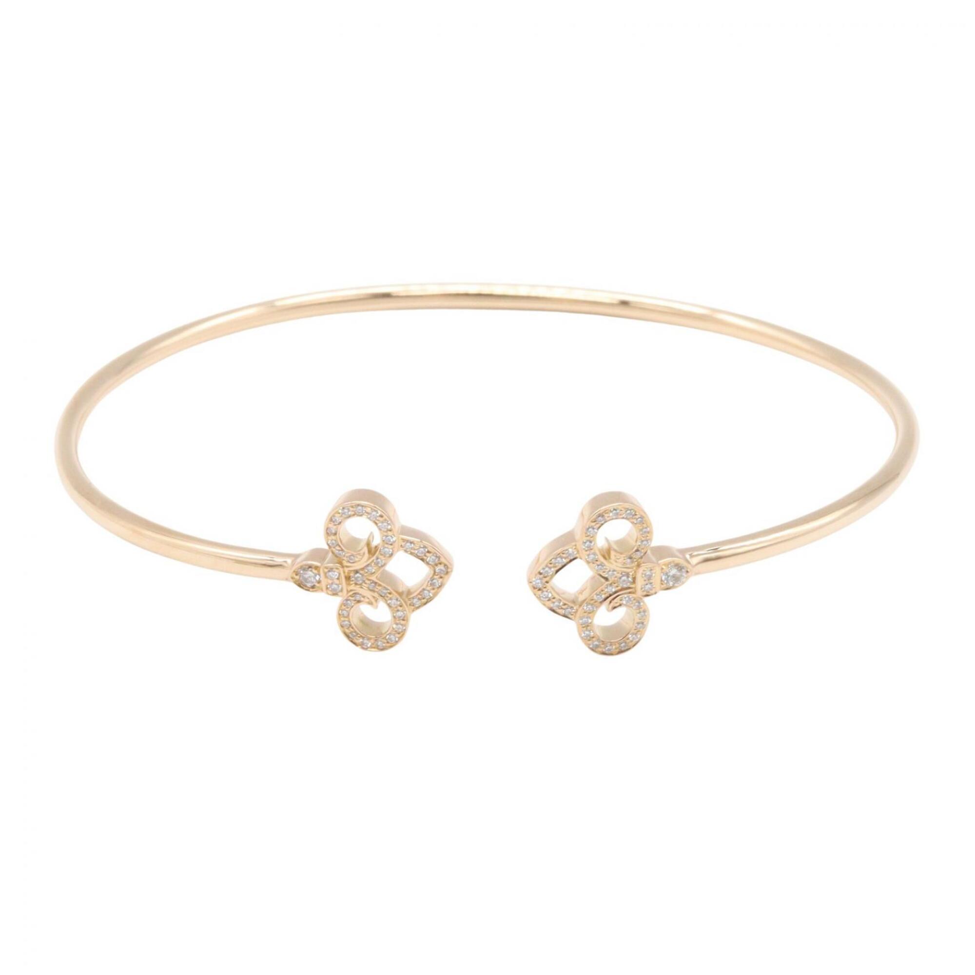 Tiffany & Co. Fleur de Lis Diamond Bracelet - 18K Pink Gold (PG) Women\'s Tone Clear