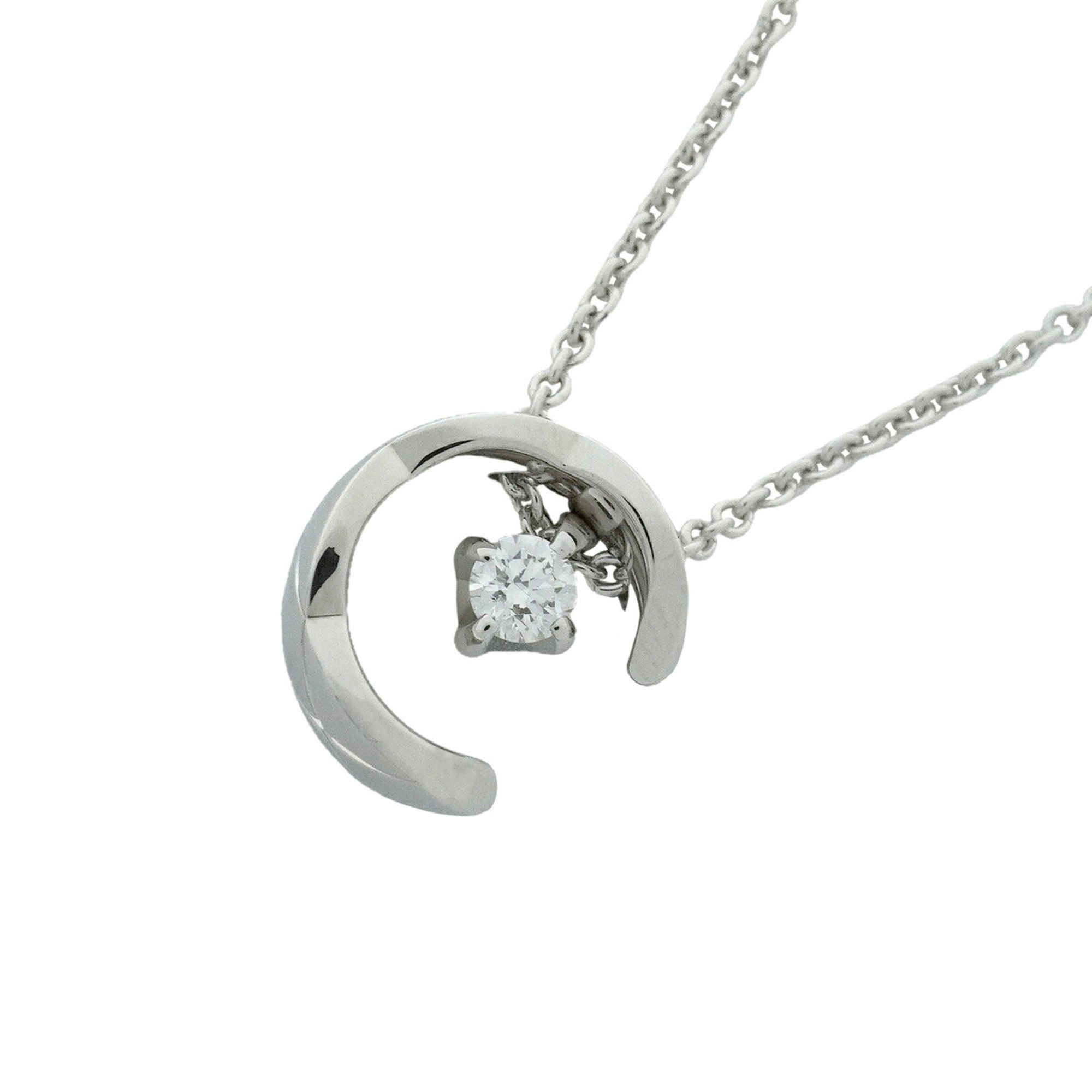 Chanel Coco Crush Necklace, 2PD (2 diamonds), 18K White Gold, Diamonds, Ladies\' OP019707