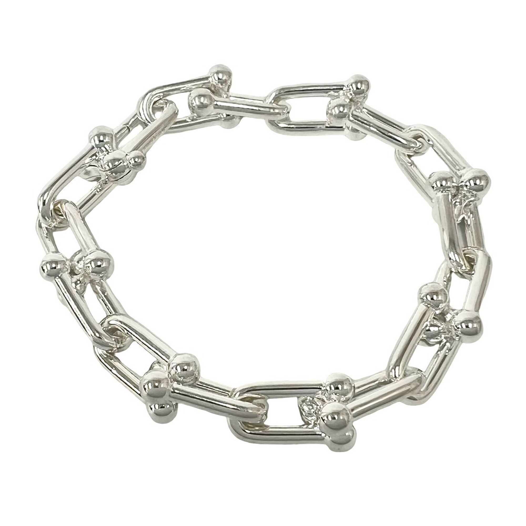 TIFFANY&Co. Tiffany HardWear Large Bracelet, 16 links, Sterling Silver 925, Accessory, 806-7