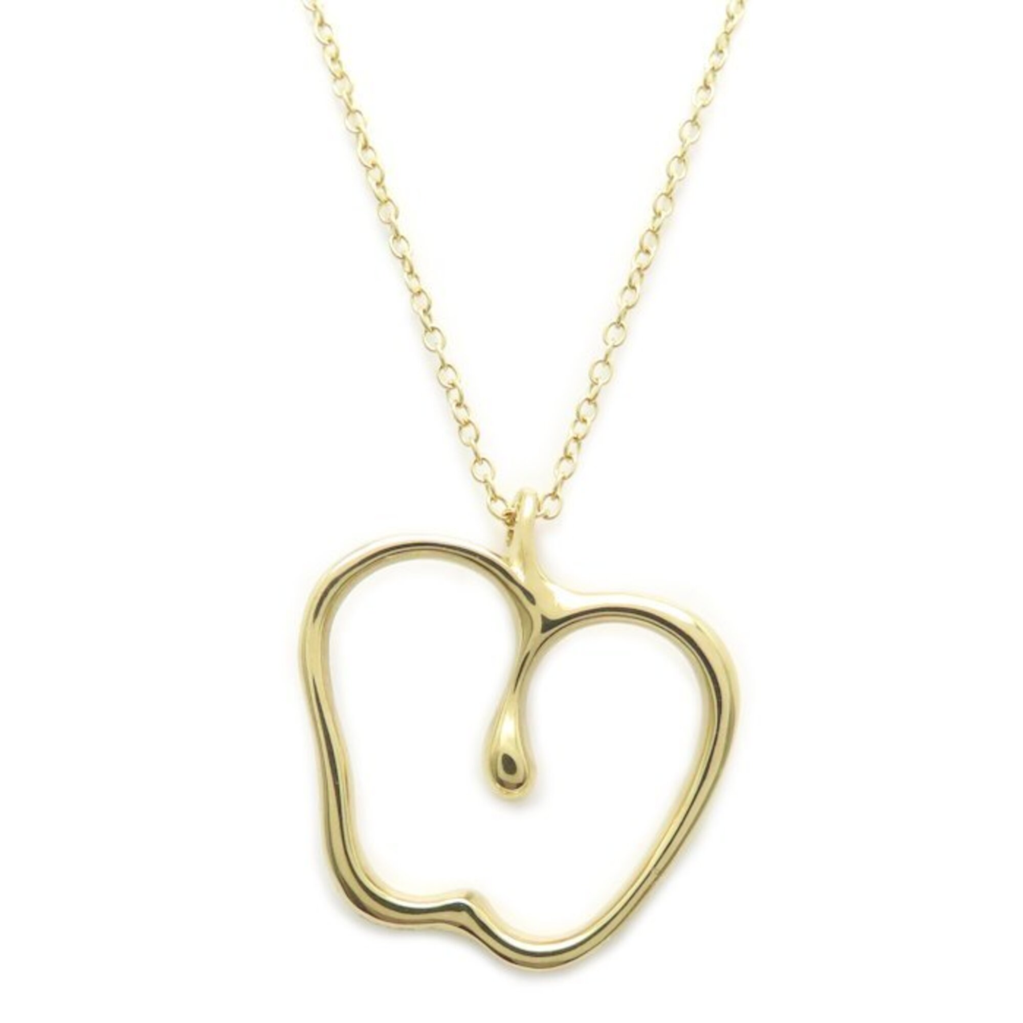 TIFFANY&Co. Tiffany Apple Necklace Long Chain Elsa Peretti 18K Yellow Gold Women\'s 295413