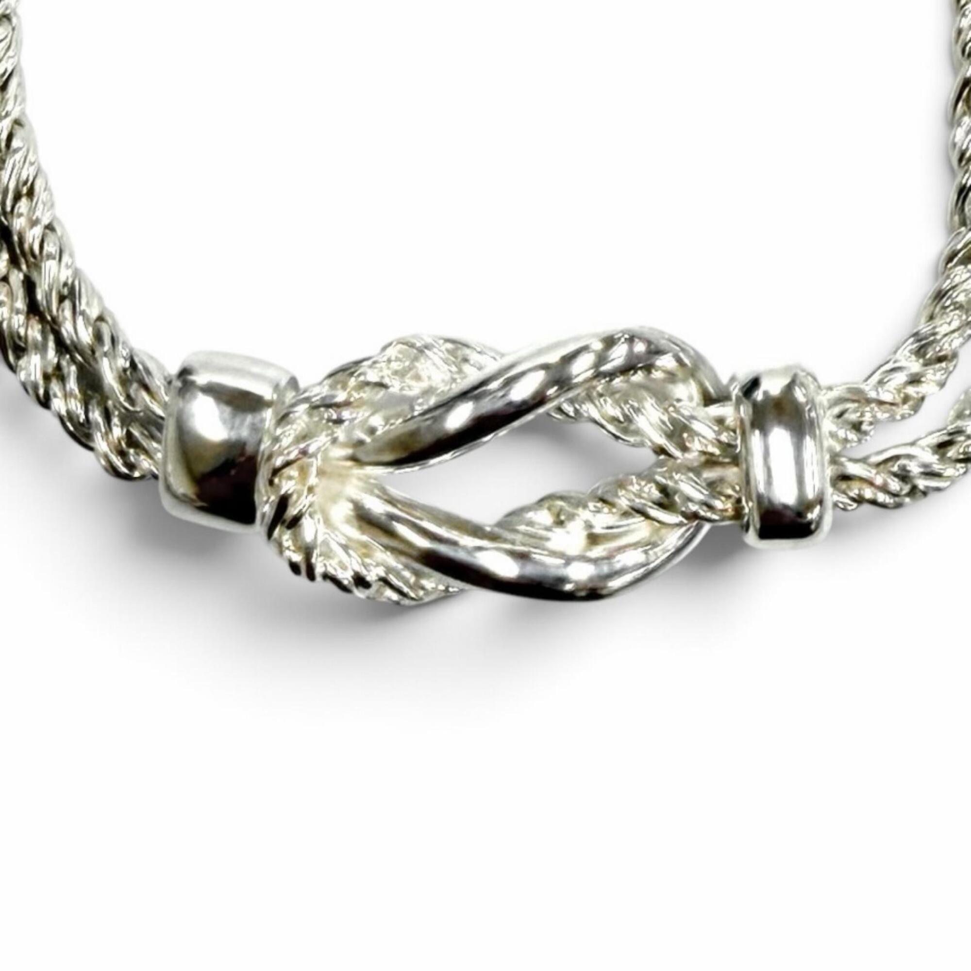 TIFFANY&Co. Tiffany 925 Center Knot Necklace Pendant, Made in Italy, Weight 31.2g, Women\'s, Comes w