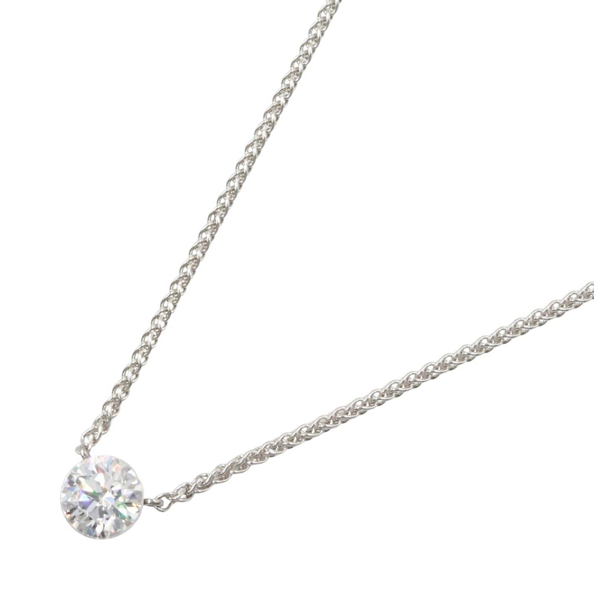 Tiffany & Co. Titan Setting by Forel William Necklace, Platinum 950, Diamond, Women\'s, Silver/Clear