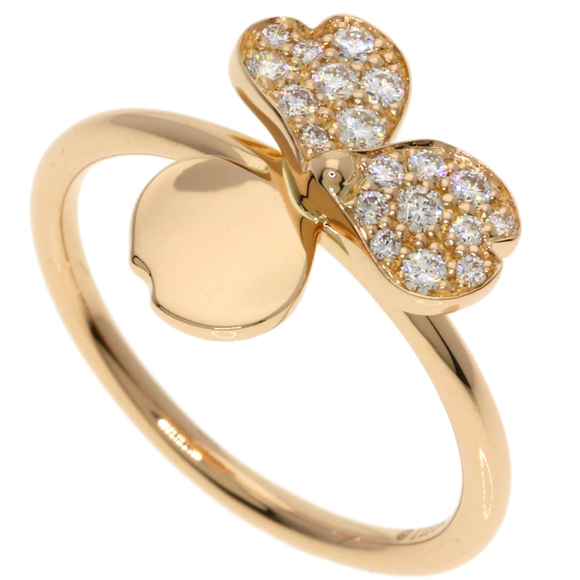 Tiffany & Co. Paper Flower Diamond Ring, 18K Pink Gold, Women\'s.