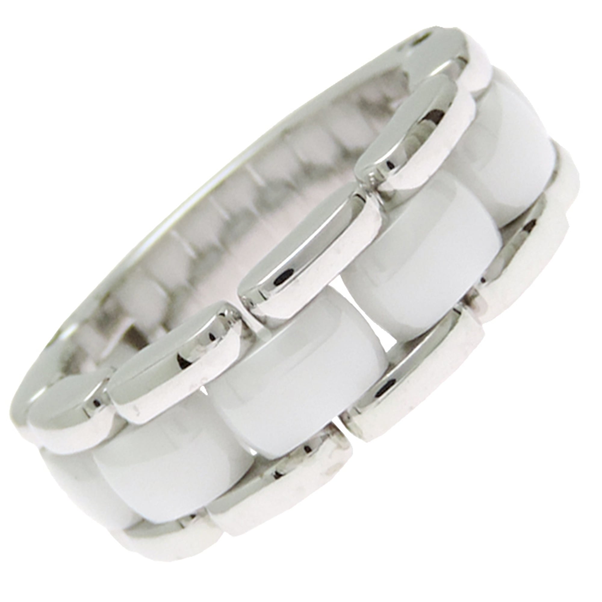 Chanel T51 Ultra Medium Women\'s/Men\'s Ring J2642 750 White Gold