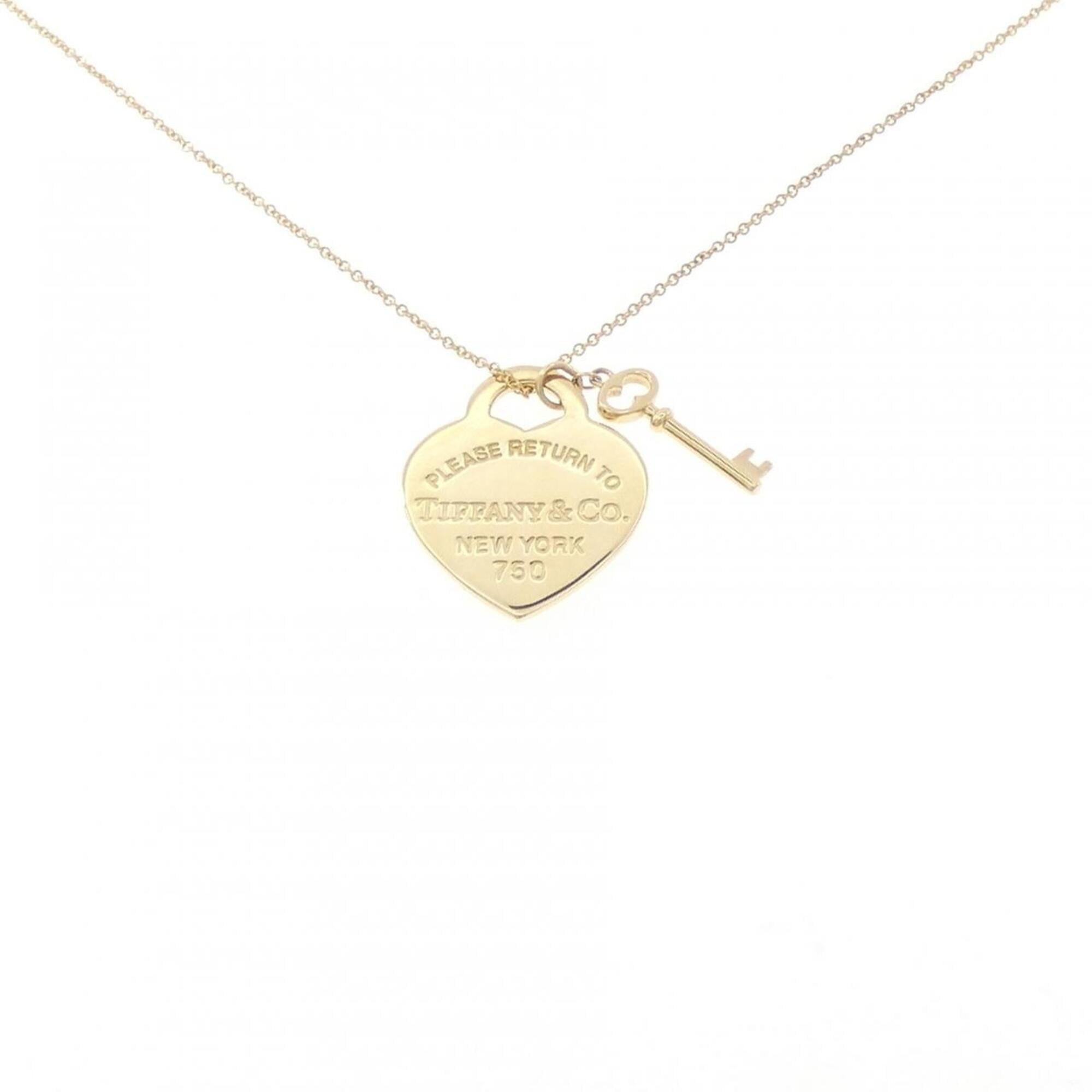 Tiffany Heart Tag Key Necklace