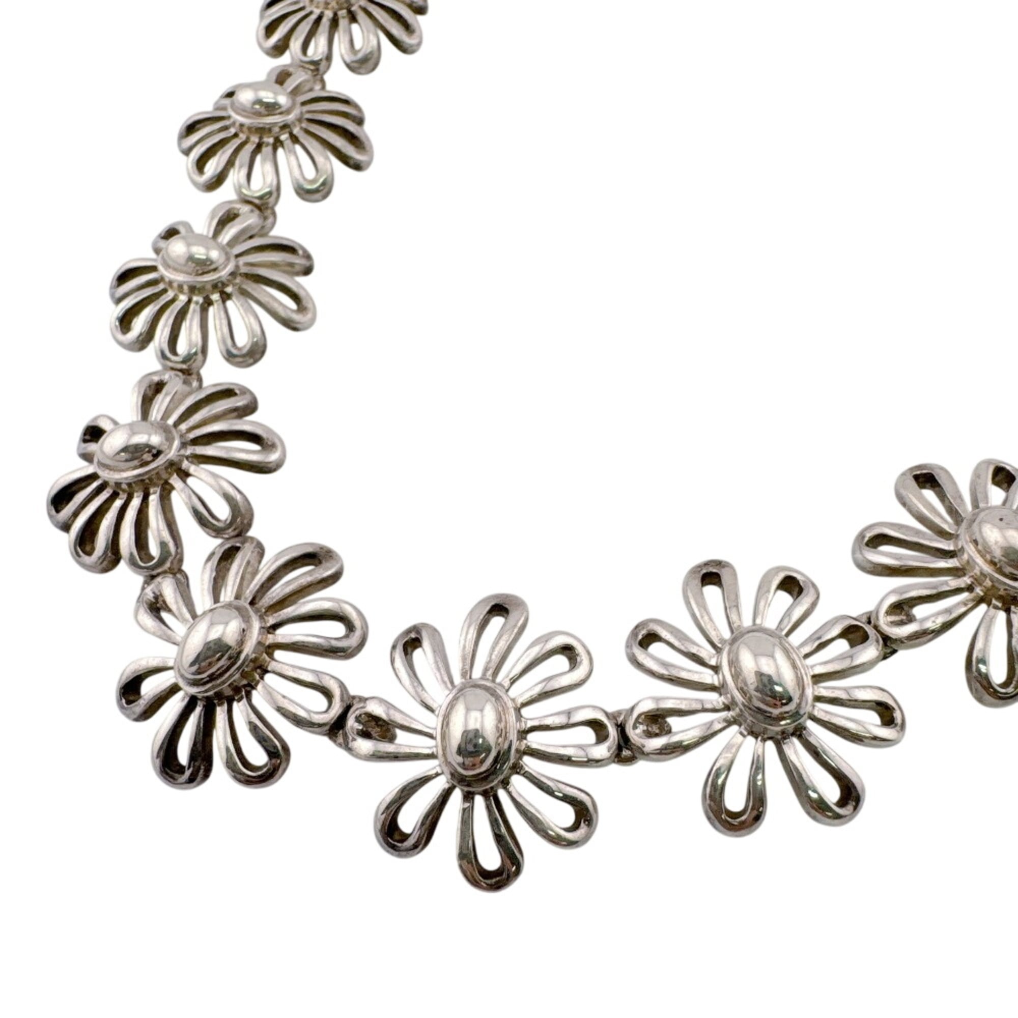 TIFFANY&Co. Tiffany Daisy Flower Necklace 925 Silver Choker