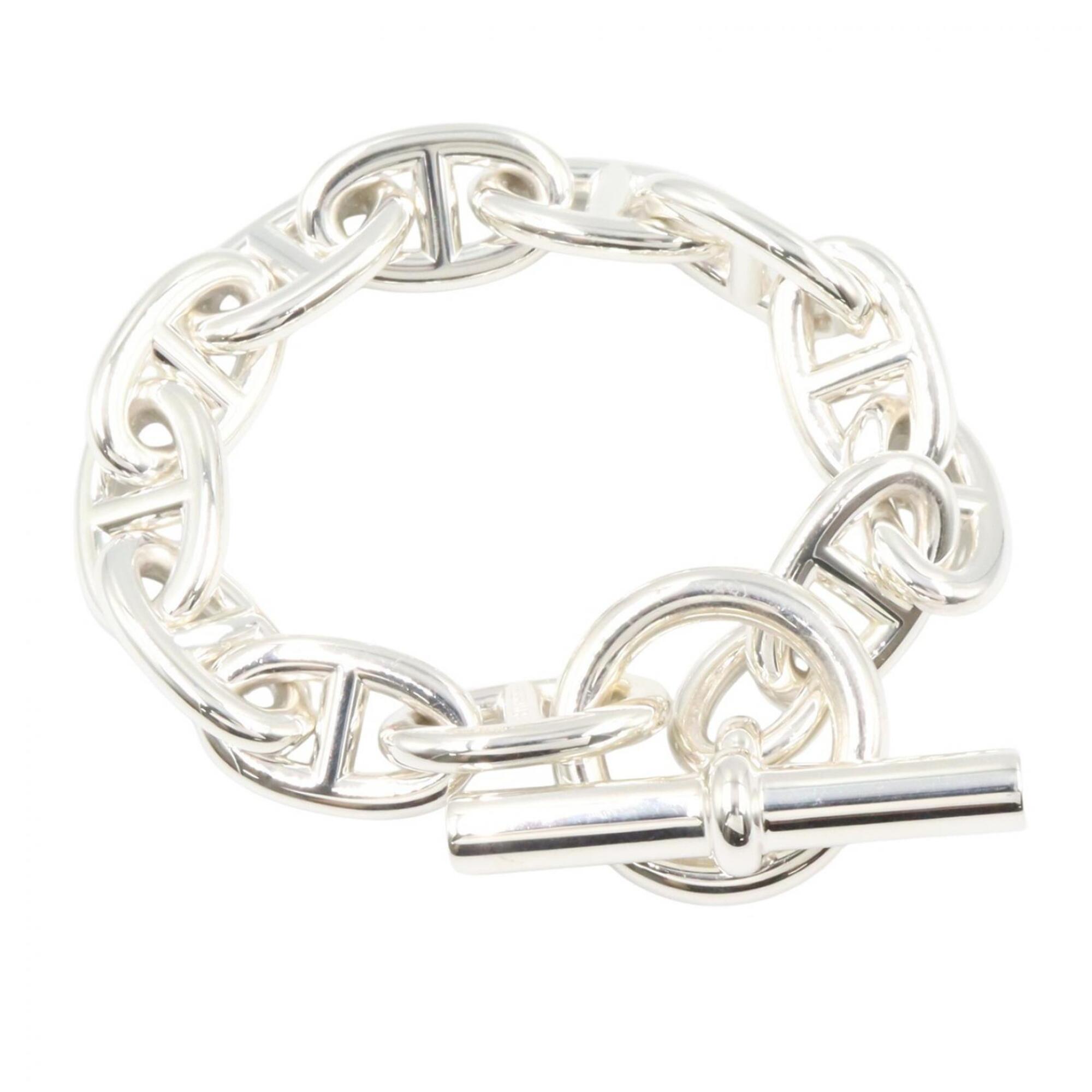 Hermes Chaine d\'Ancre TGM 12-link bracelet, sterling silver (925), men\'s and women\'s, tone.