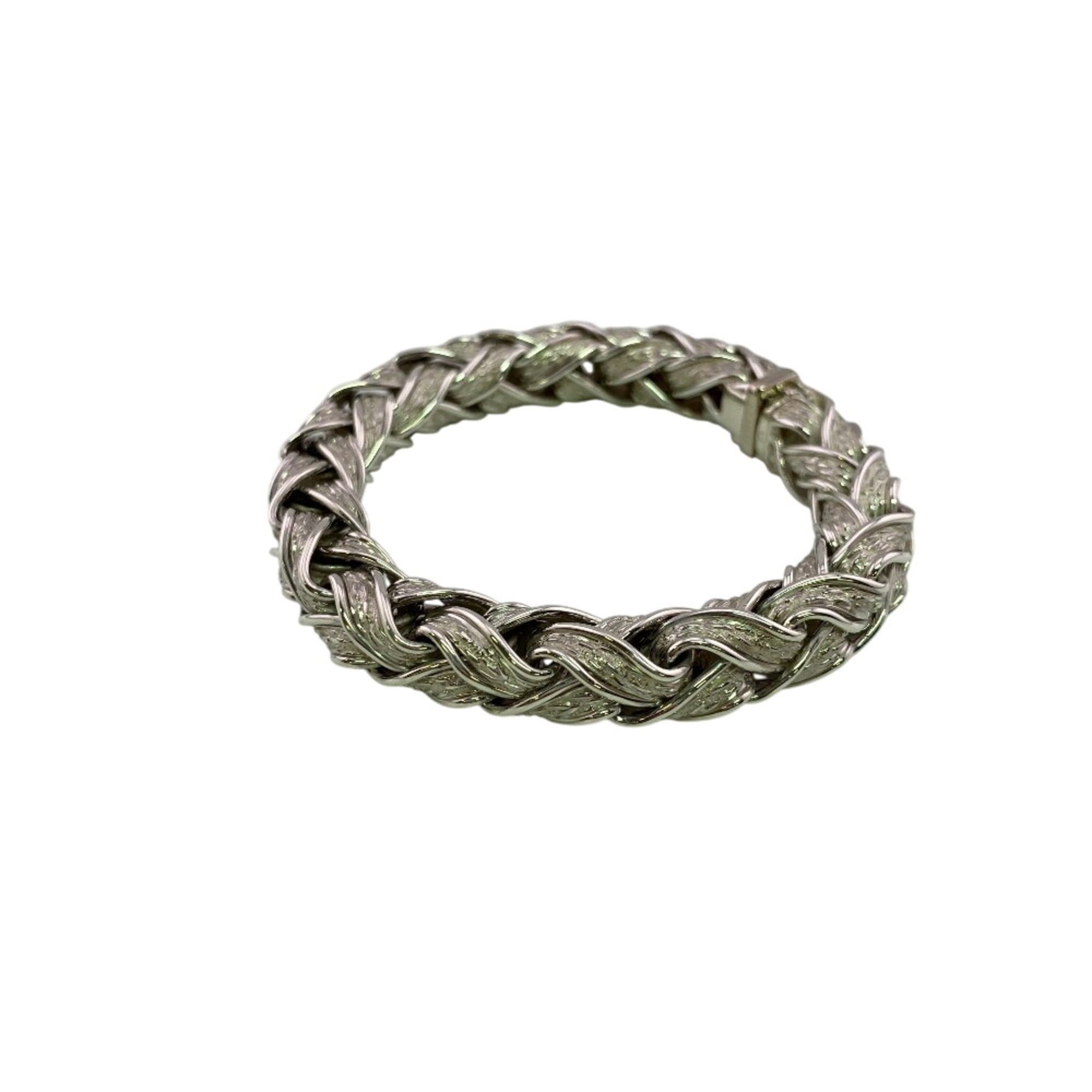 HERMES Aegean Bangle Bracelet, Silver