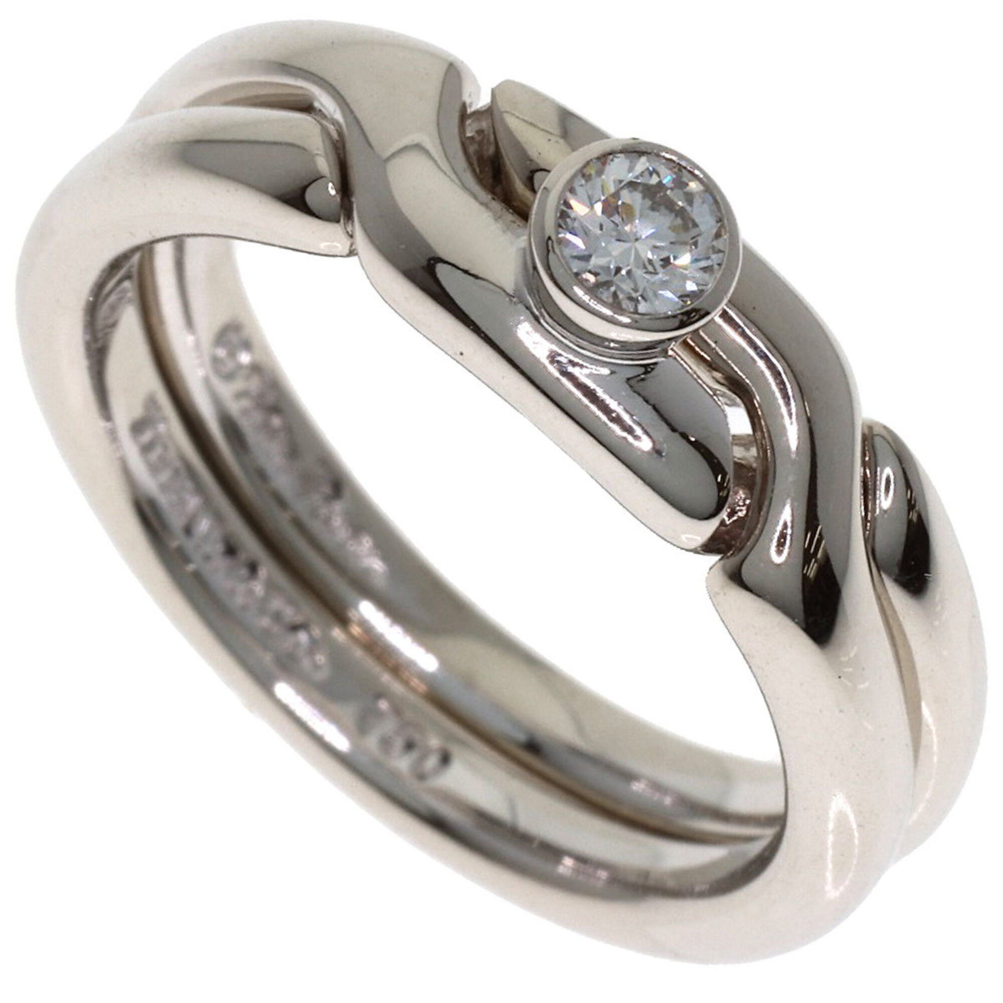 Tiffany & Co. 1P Diamond Ring, 18K White Gold, Women\'s.