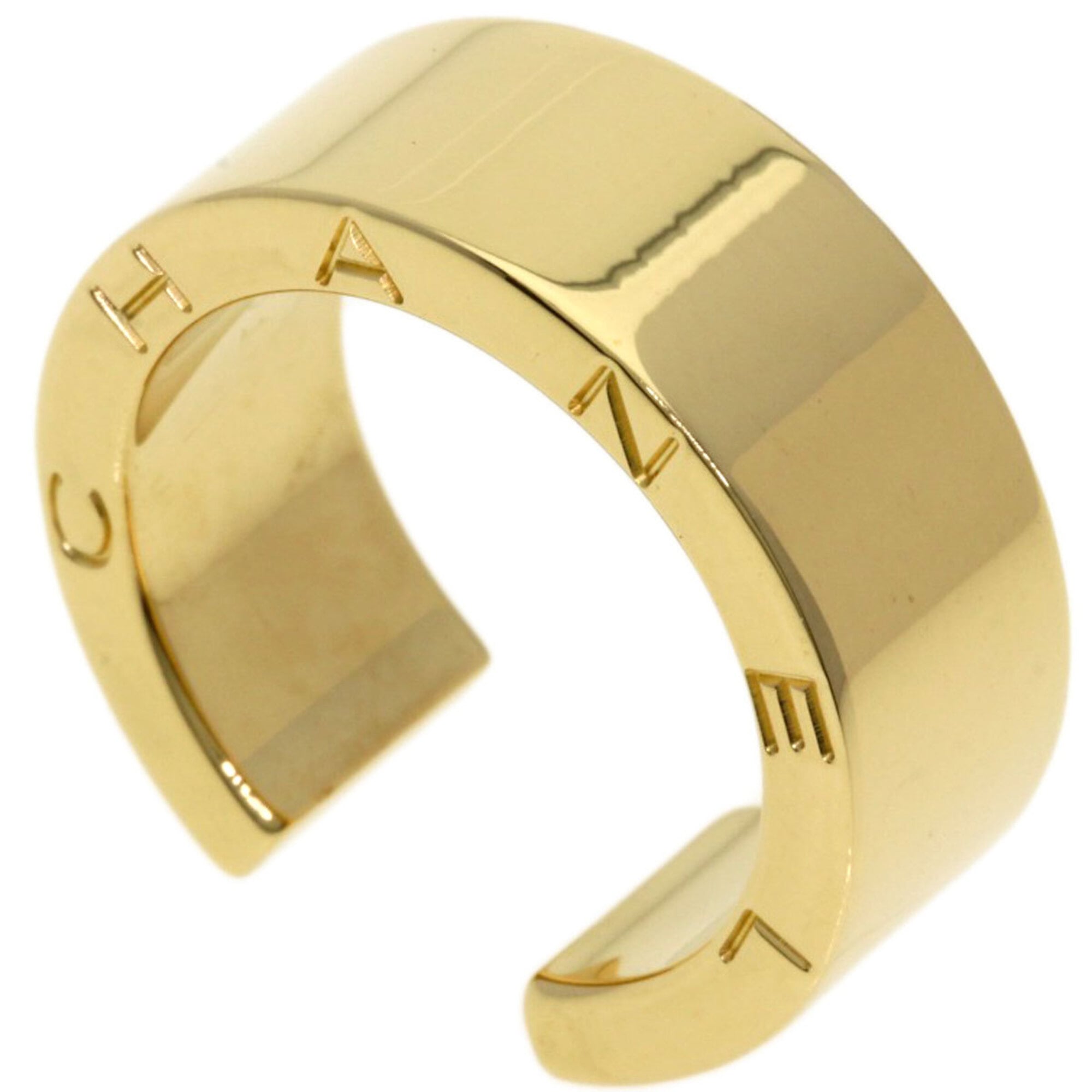 Chanel Signature Ring, 18K Yellow Gold, Women\'s