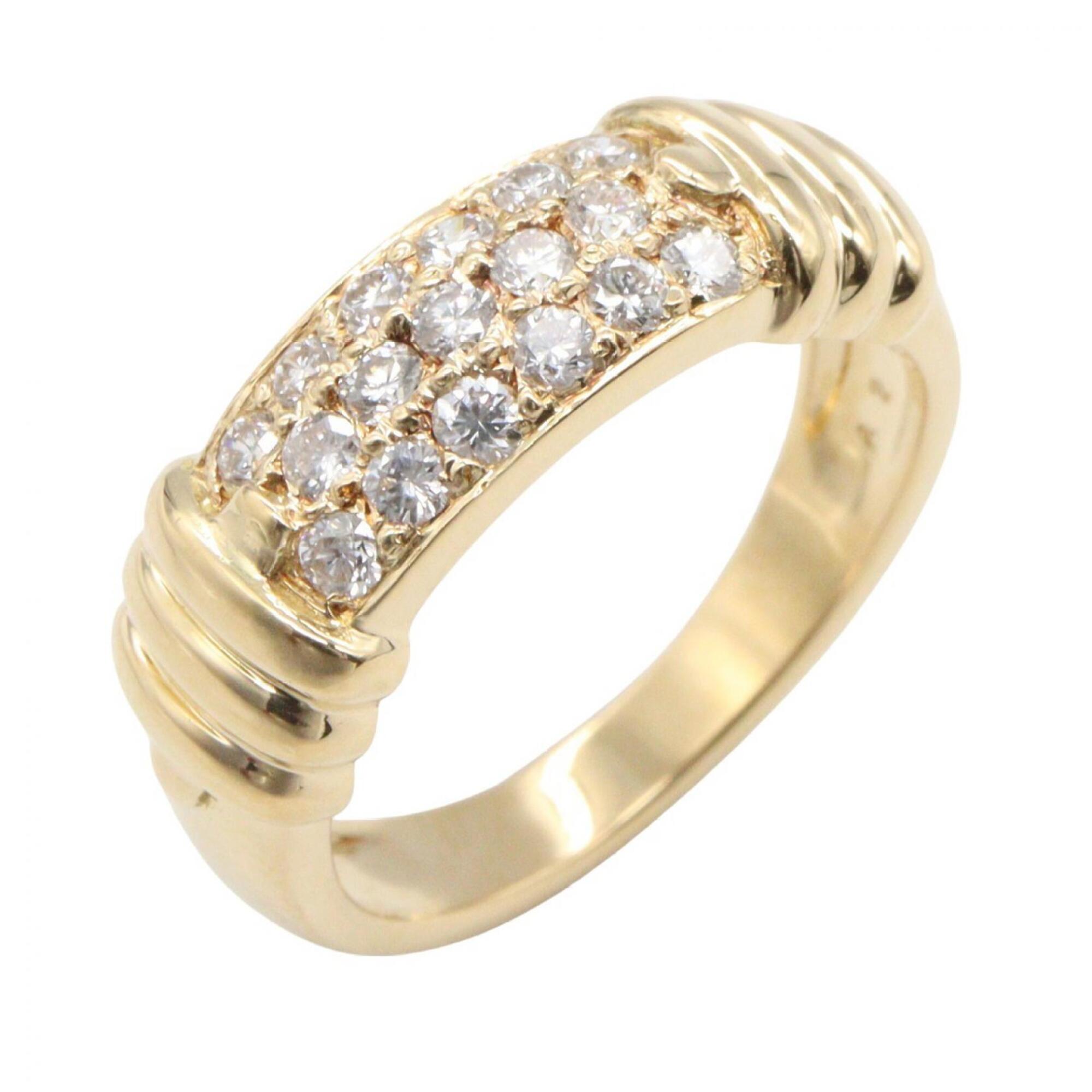 Van Cleef & Arpels Diamond Ring, 18K (Yellow Gold), Women\'s Clear Tone