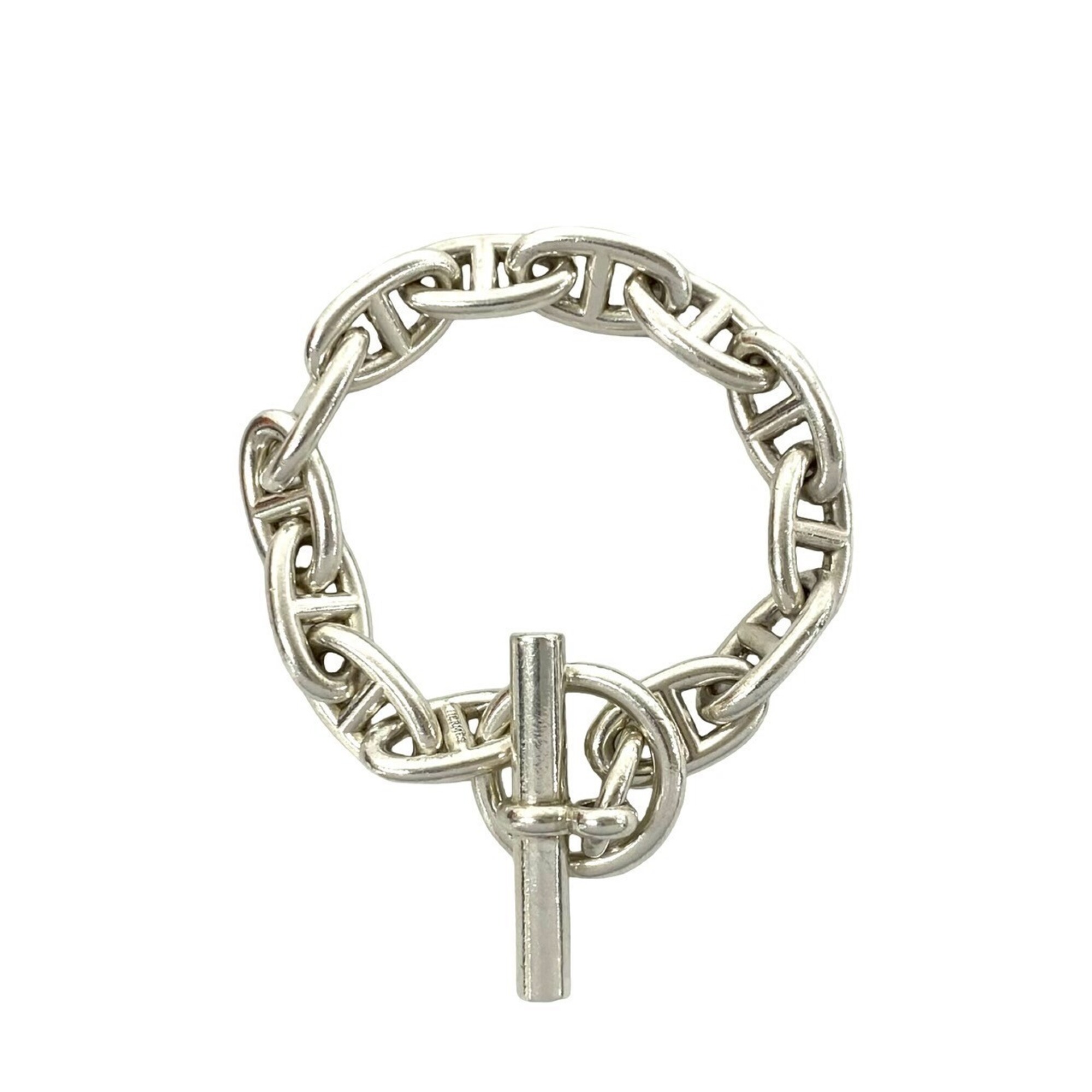 HERMES Chaine d\'Ancre GM 13-link bracelet, sterling silver 925, men\'s accessory, silver, 03104