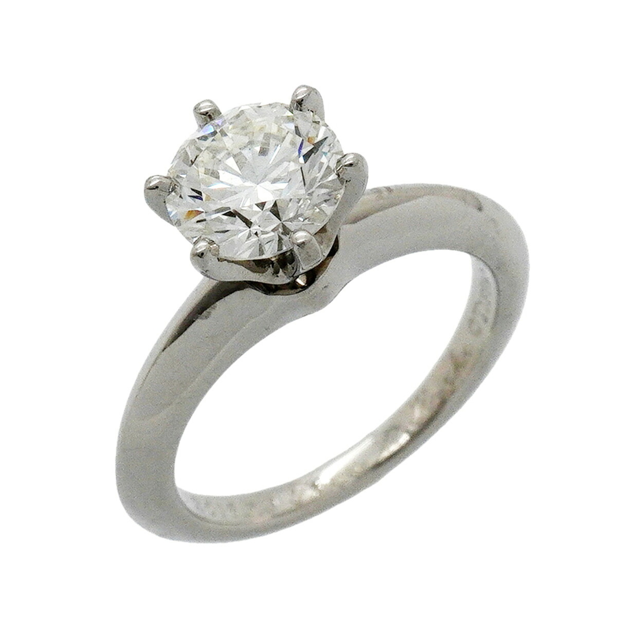 Tiffany & Co. Solitaire Ring, 1PD (One Diamond), Pt950 Platinum, 1.04ct Diamond, Size 6.5 (Women\'s)