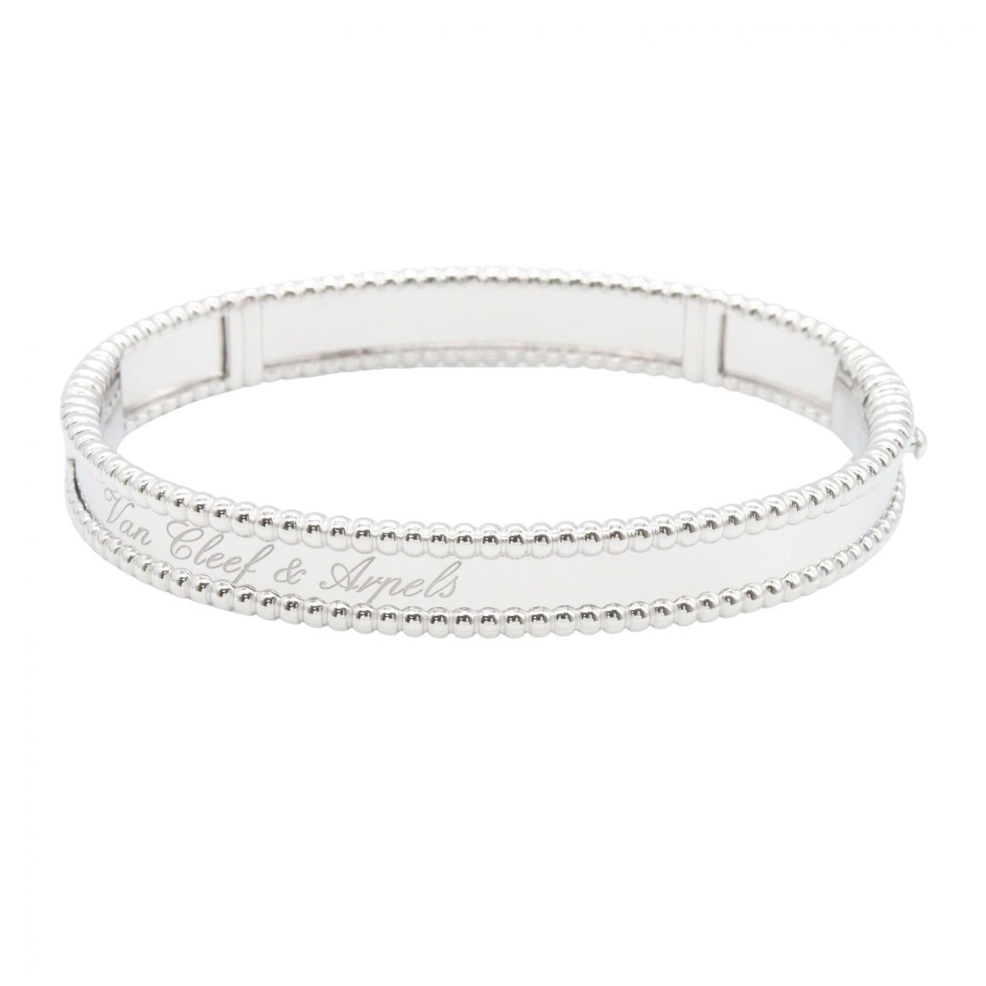 Van Cleef & Arpels Perlee Signature Bracelet XS - Bracelet, Accessory, 18KWG (White Gold), Women\'s,