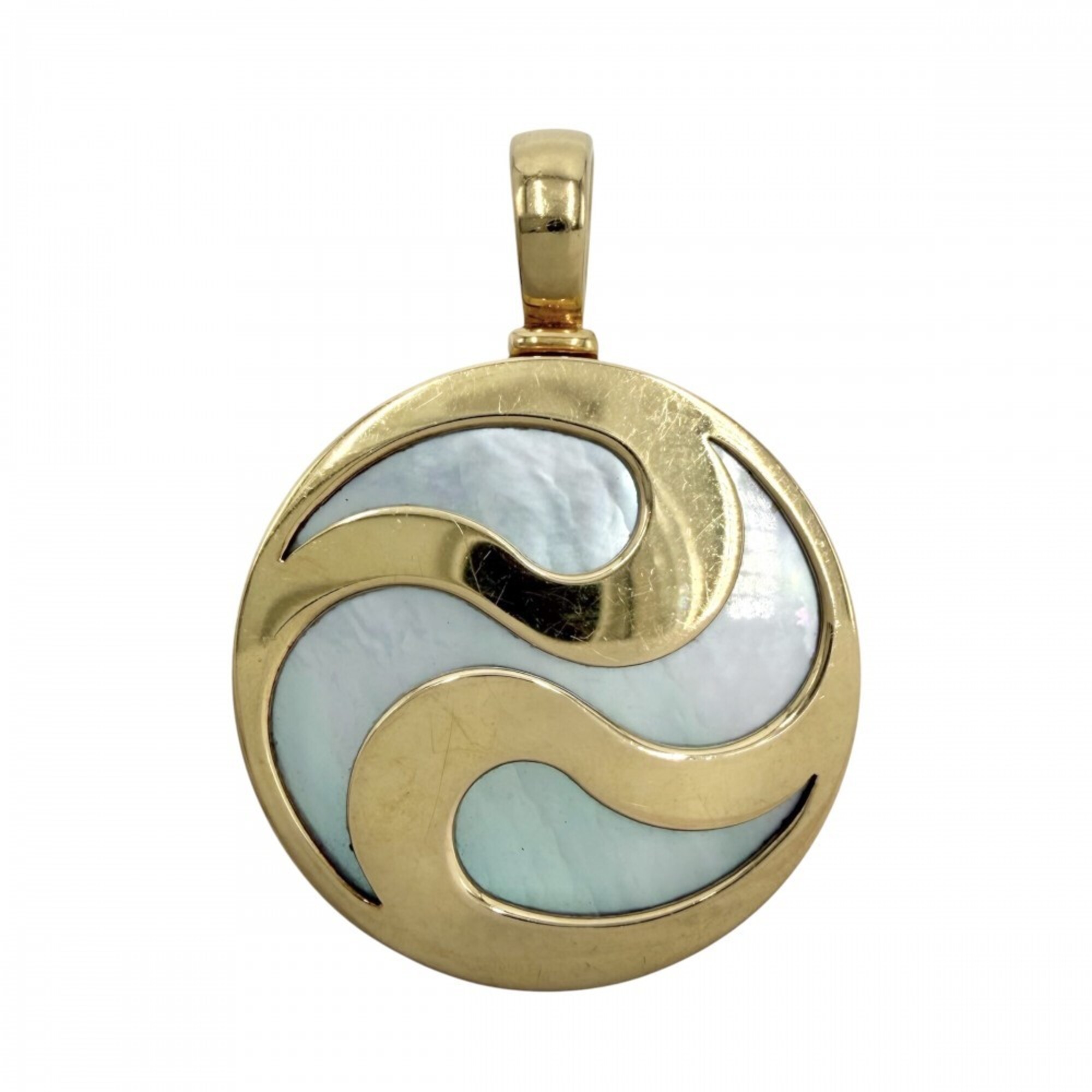 Bvlgari Bulgari pendant top for men and women, optical jewelry accessory, 18K yellow gold (Au750), w