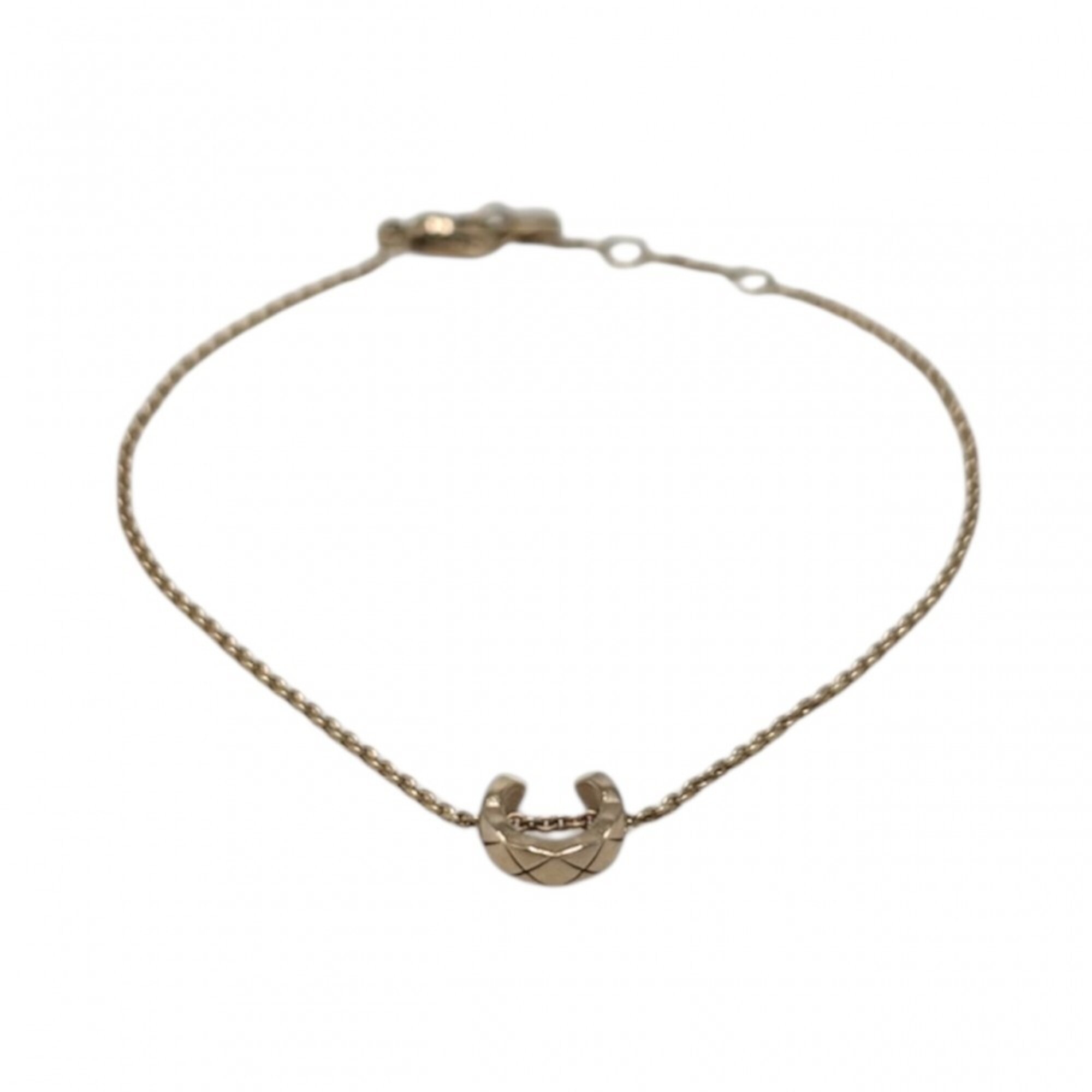 Chanel MatelassŽ Coco Crush Bracelet for Women, Adjustable, 18K Gold (750), Approx. 2.3g