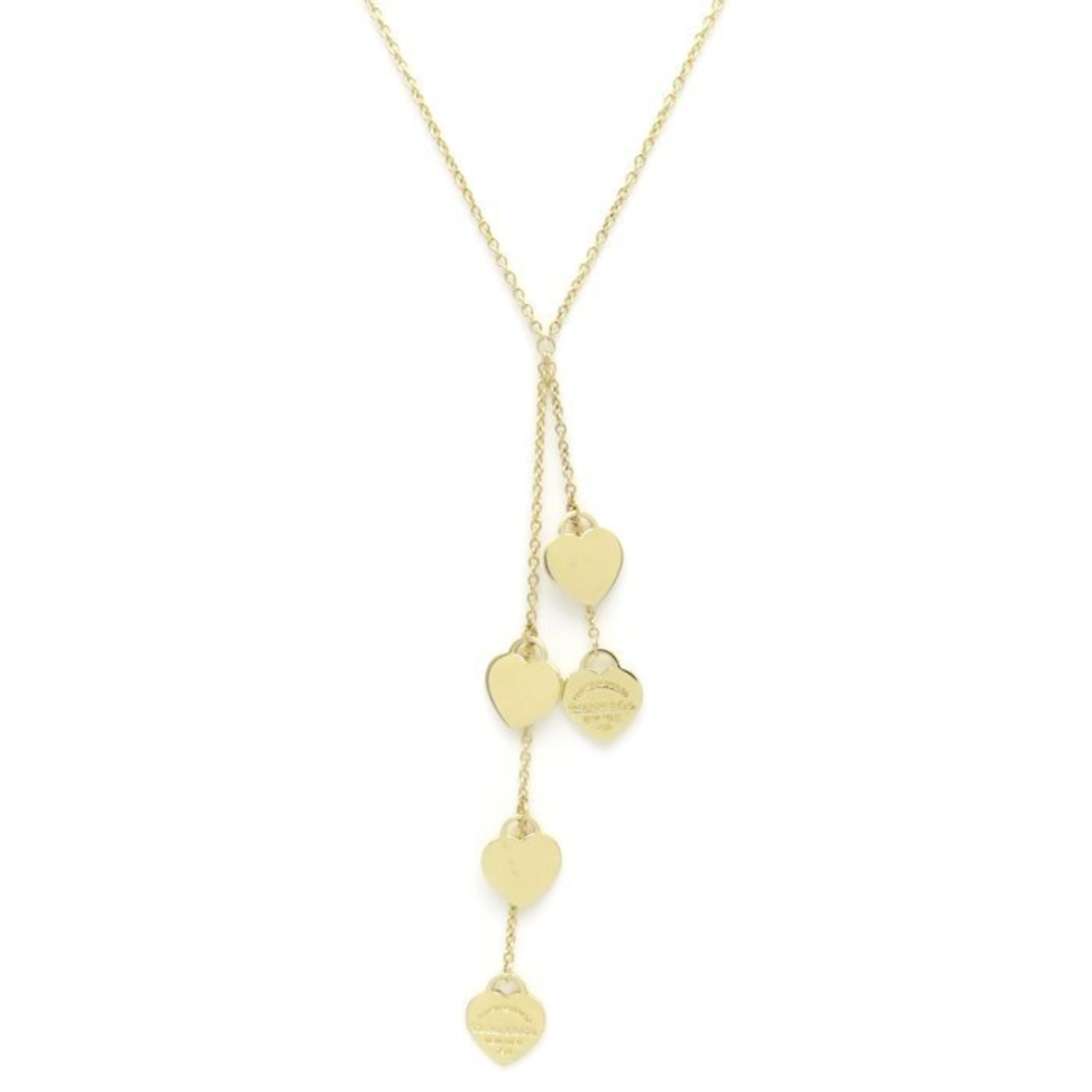 TIFFANY&Co. Tiffany & Co. Return to Heart Tag 5-Strand Necklace 18K Yellow Gold Women\'s 295202