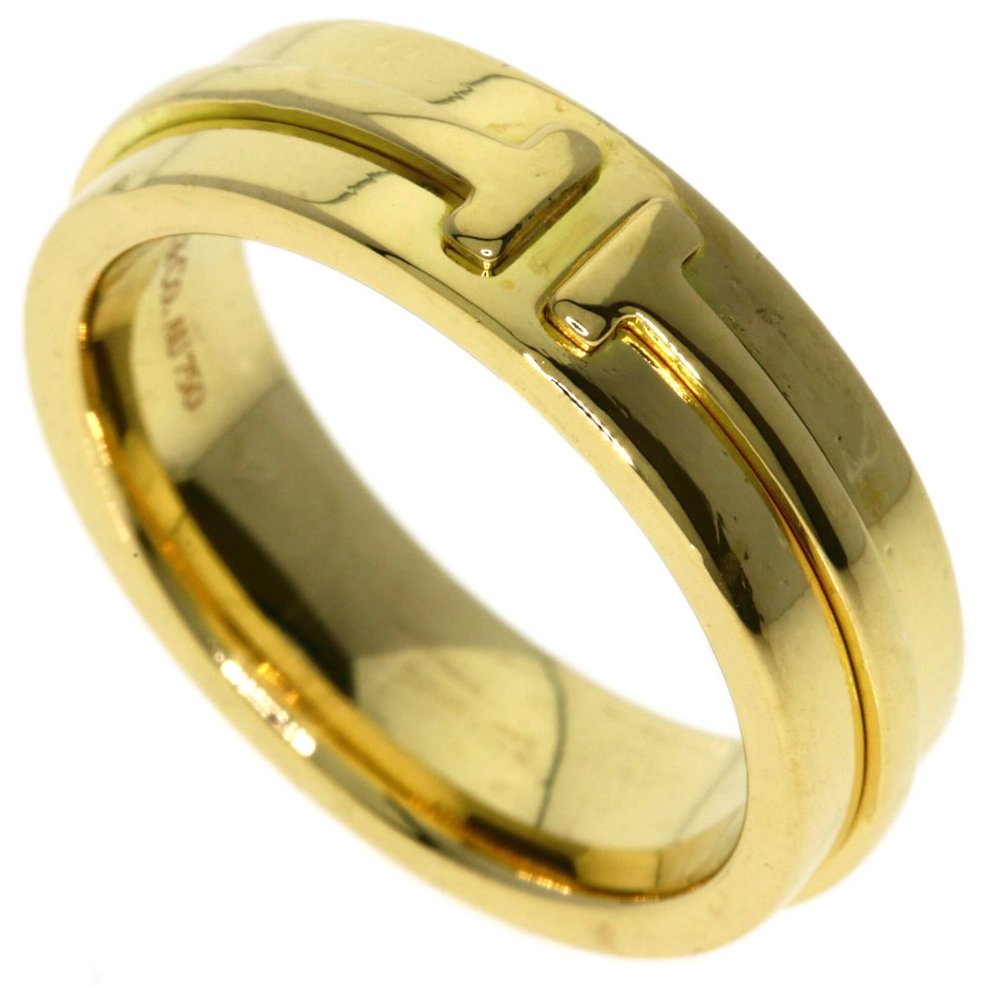 Tiffany & Co. T TWO Ring, 18K Yellow Gold, Women\'s.