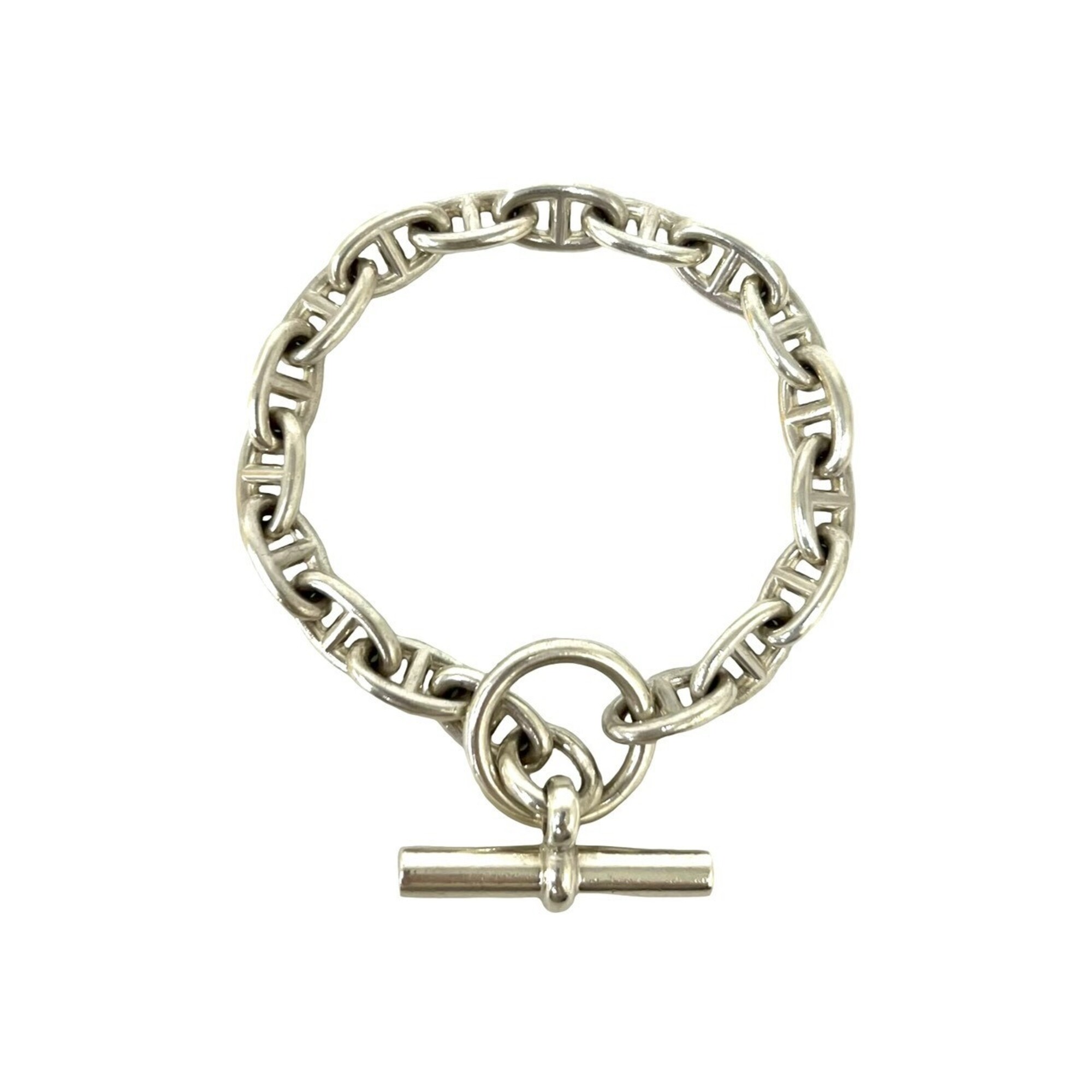HERMES Chaine d\'Ancre PM 18-link chain bracelet from the Margiela era, made of 925 sterling silver.