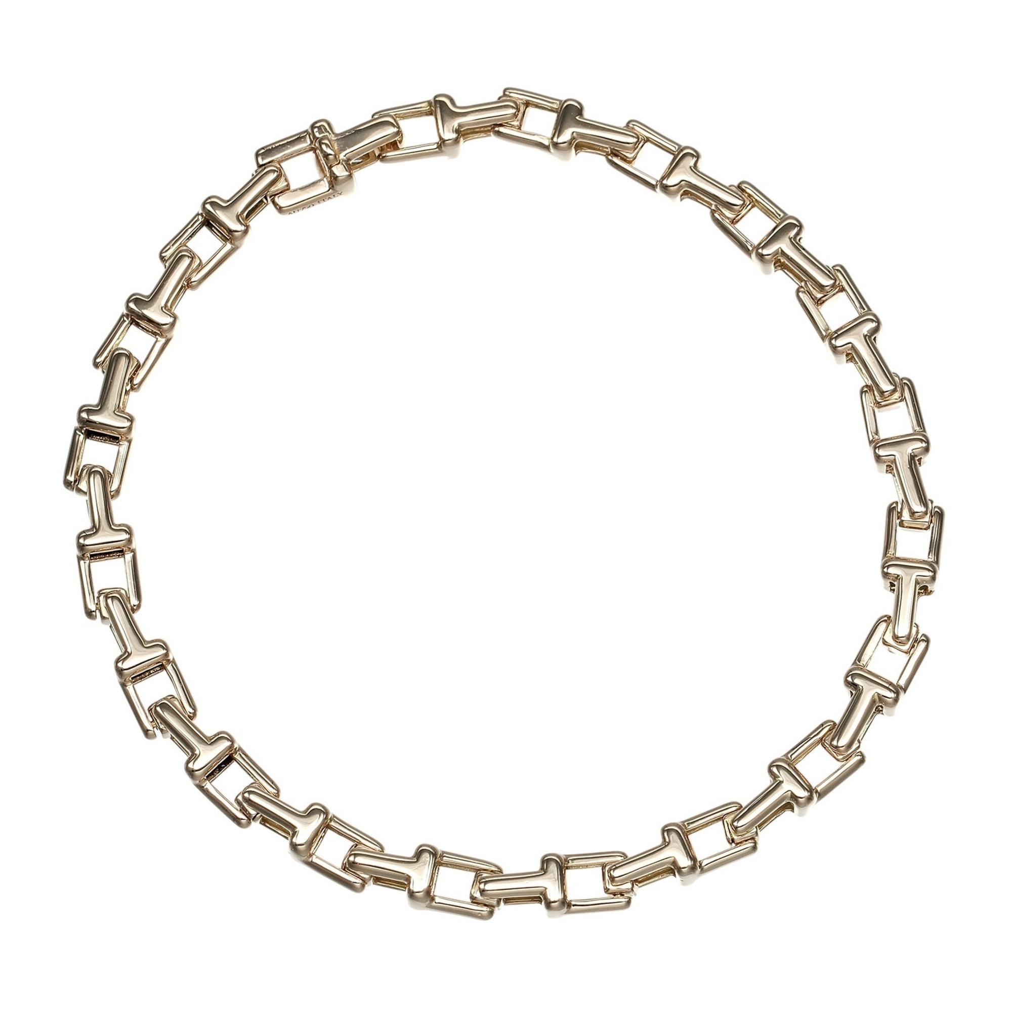 Tiffany & Co. T Narrow Bracelet, 18K Pink Gold, Approx. 11.7g.