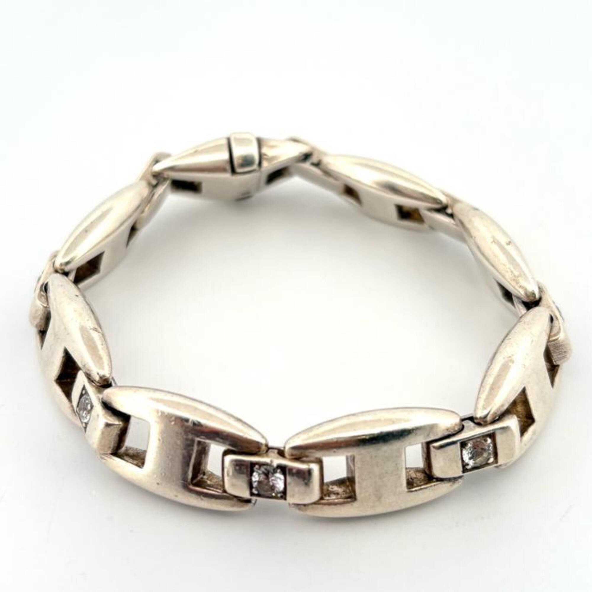 Hermes HERMES Bracelet Cassiopeia SV925 Silver 65g Vintage