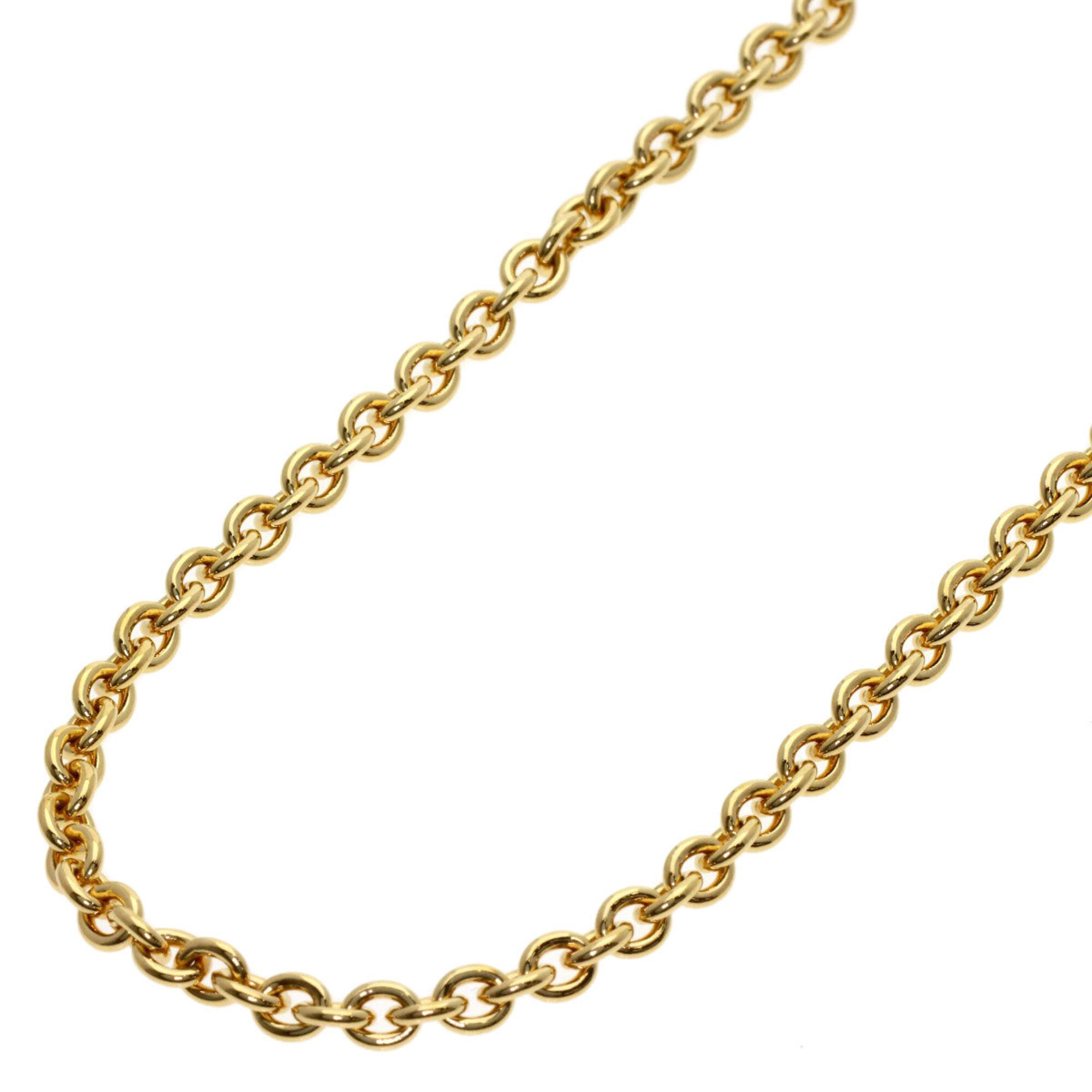 Bulgari Chain 50cm Necklace 18K Yellow Gold Women\'s BVLGARI