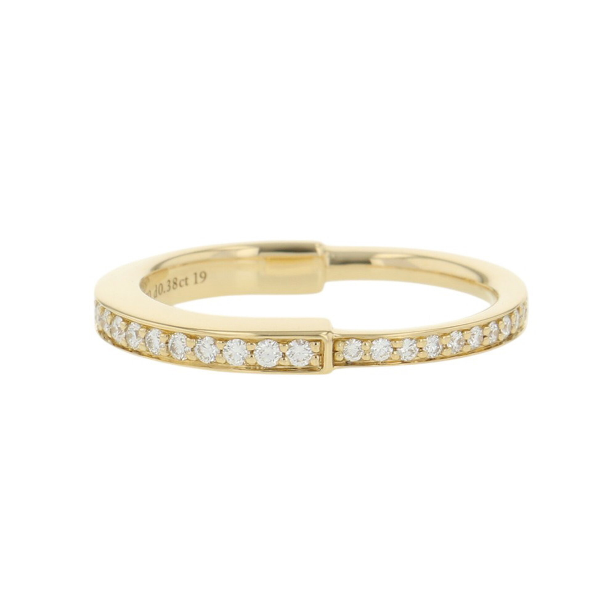 Tiffany & Co. Rock Ring, Diamond, Total 0.38ct, 18K Yellow Gold, Size Approx. 1.