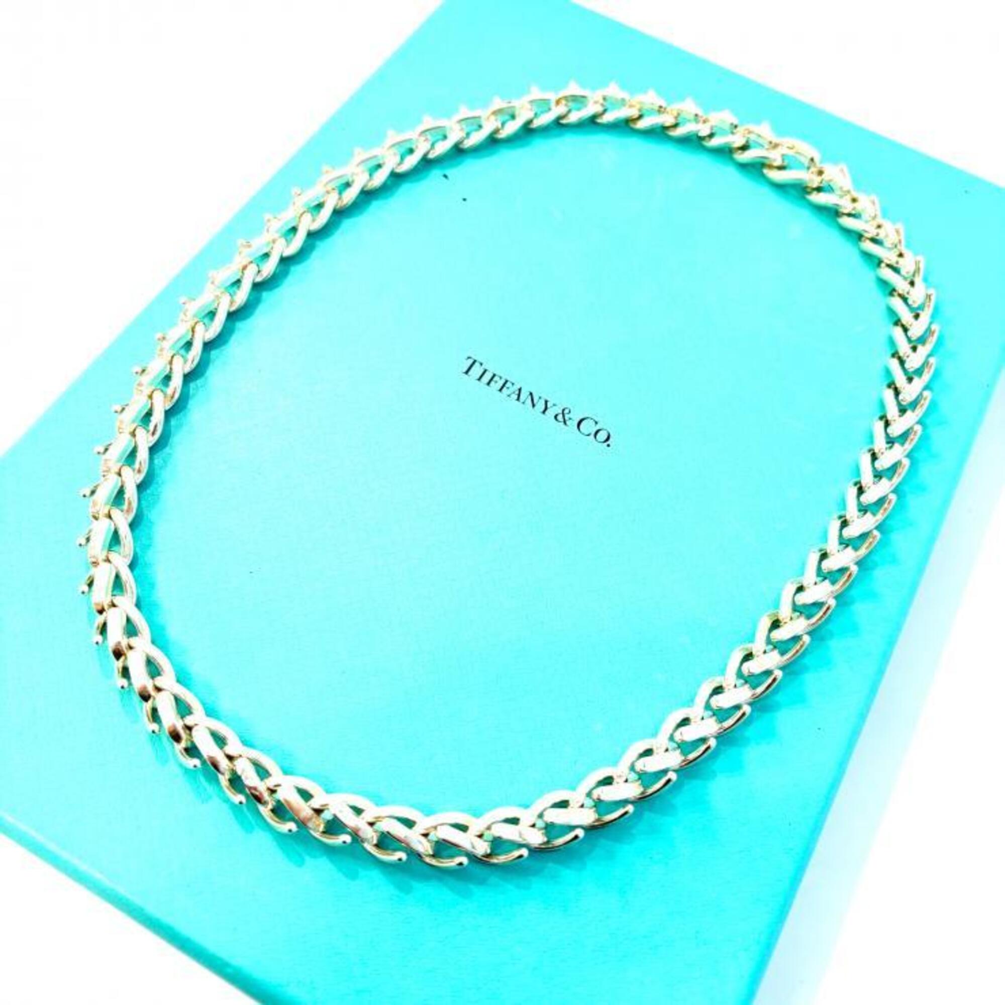 Tiffany & Co. Forge Medium Link Necklace, Ag925 Sterling Silver, 133.5g