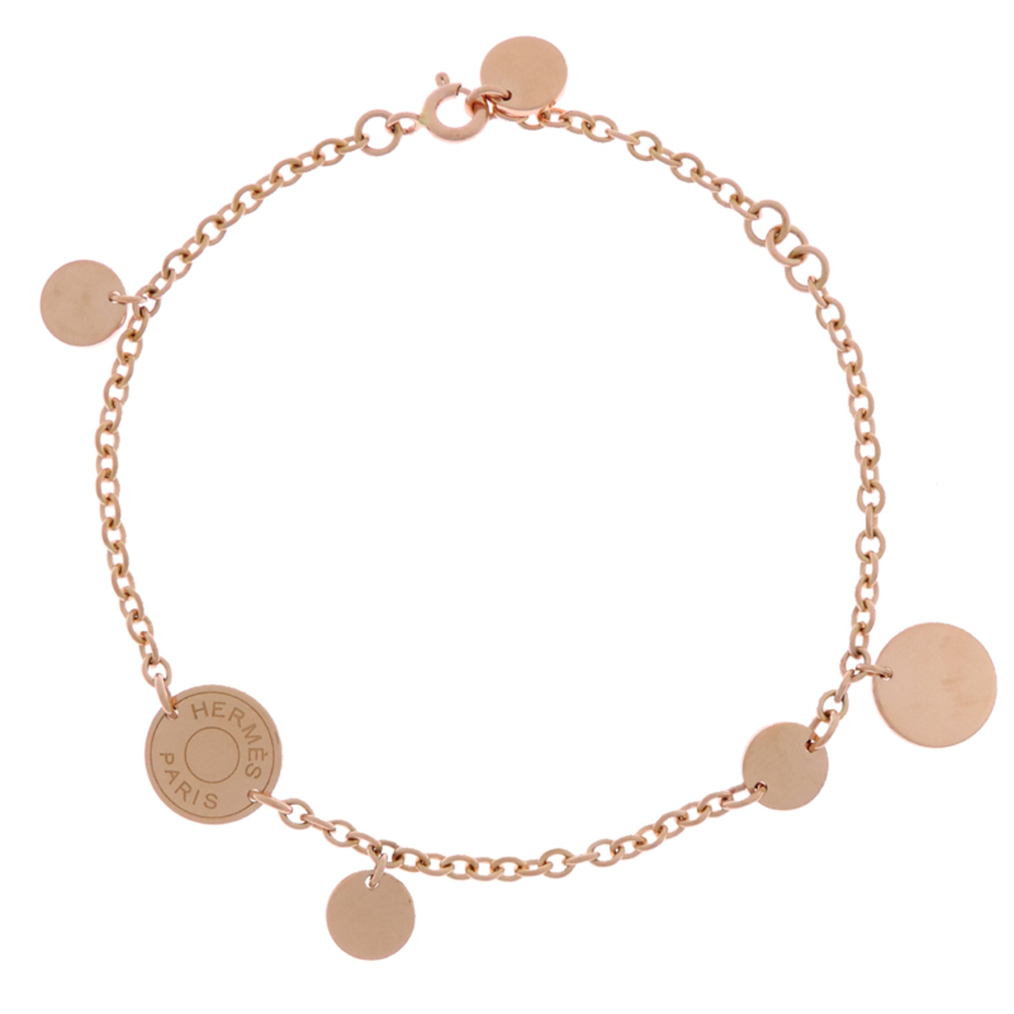 Hermes Confetti ST Women\'s/Men\'s Bracelet H109594B 750 Pink Gold
