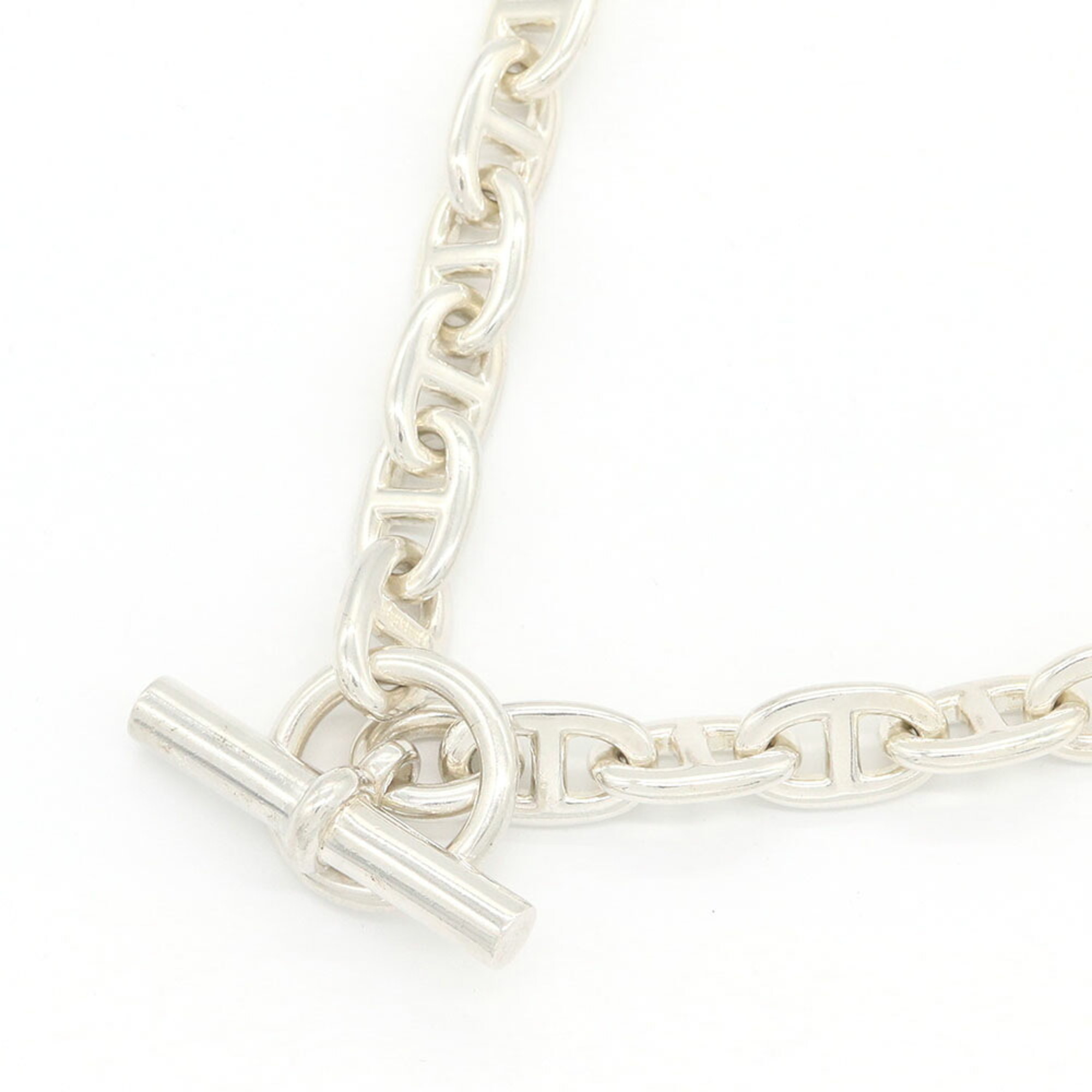 Hermes Chaine d\'Ancre Necklace MM 36 links SV Sterling Silver 925 Hallmarked Women\'s Men\'s HERMES