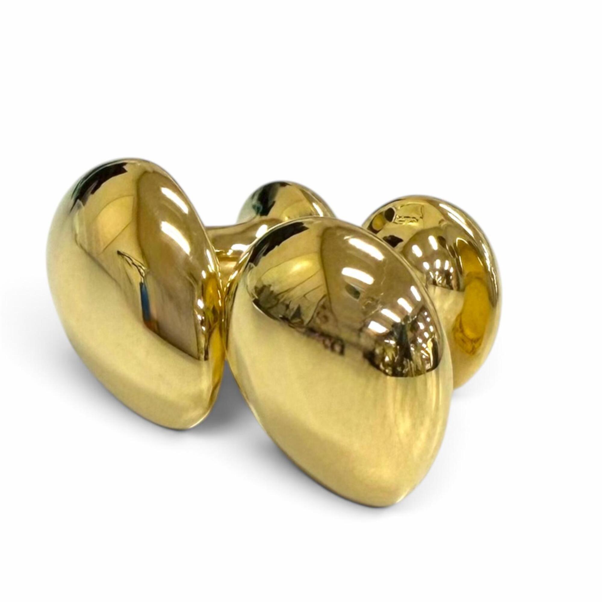 TIFFANY&Co. Tiffany 750 Elsa Peretti Cufflinks, Yellow Gold, Weight 12.87g, Men\'s Business
