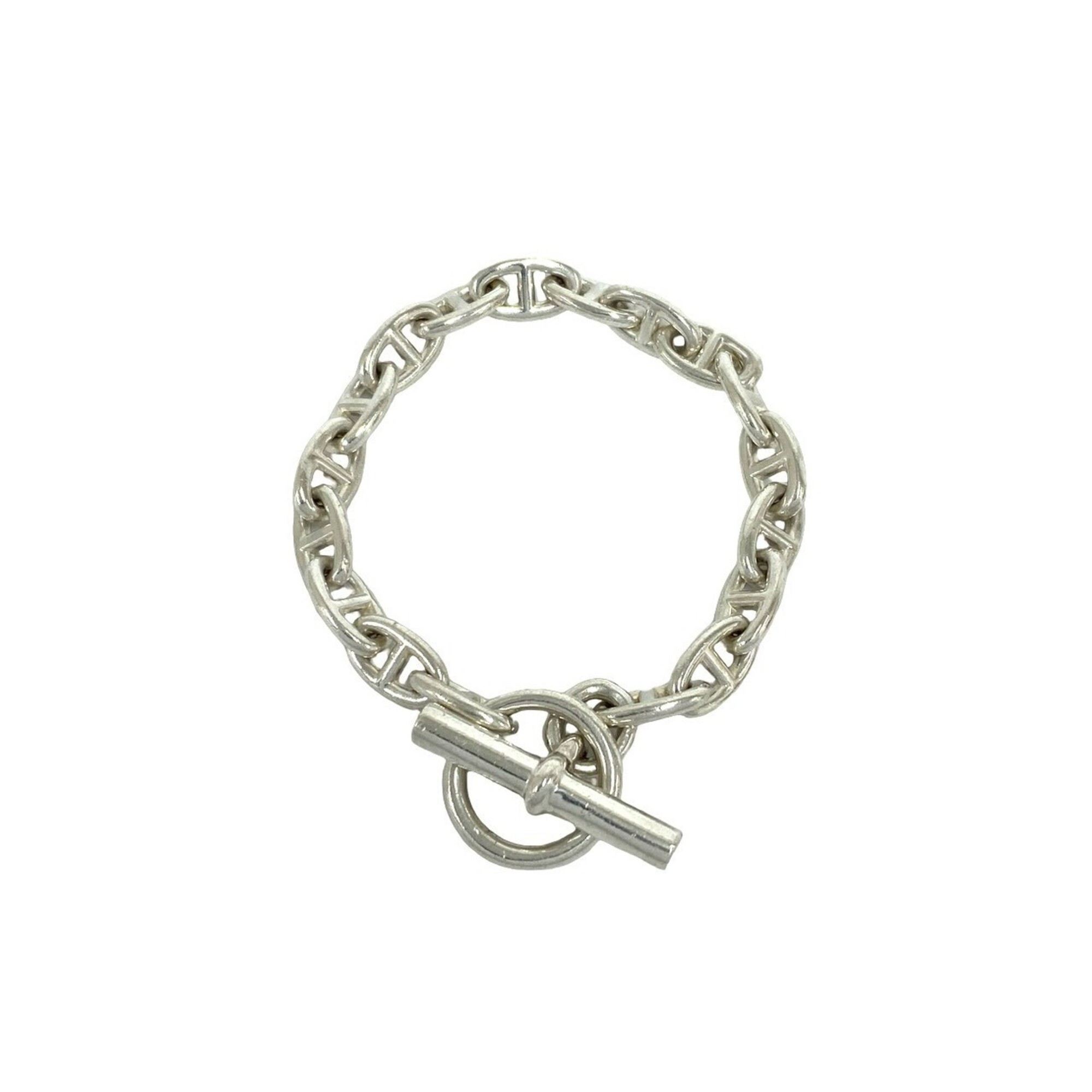 HERMES Chaine d\'Ancre PM 18-link bracelet, sterling silver 925 chain, accessory, silver, 36359