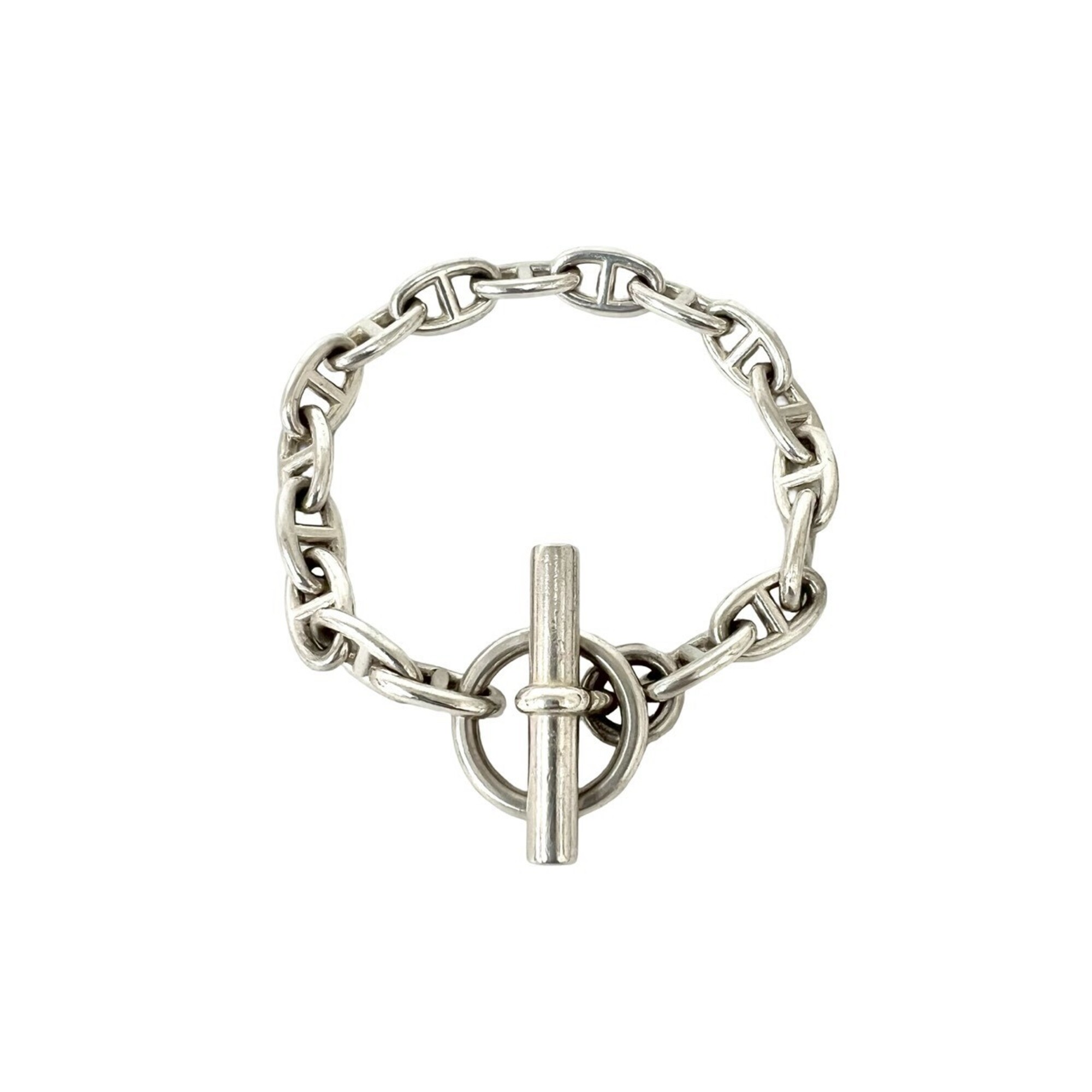 HERMES Chaine d\'Ancre PM 17-link chain bracelet from the Margiela era, 925 sterling silver, item nu