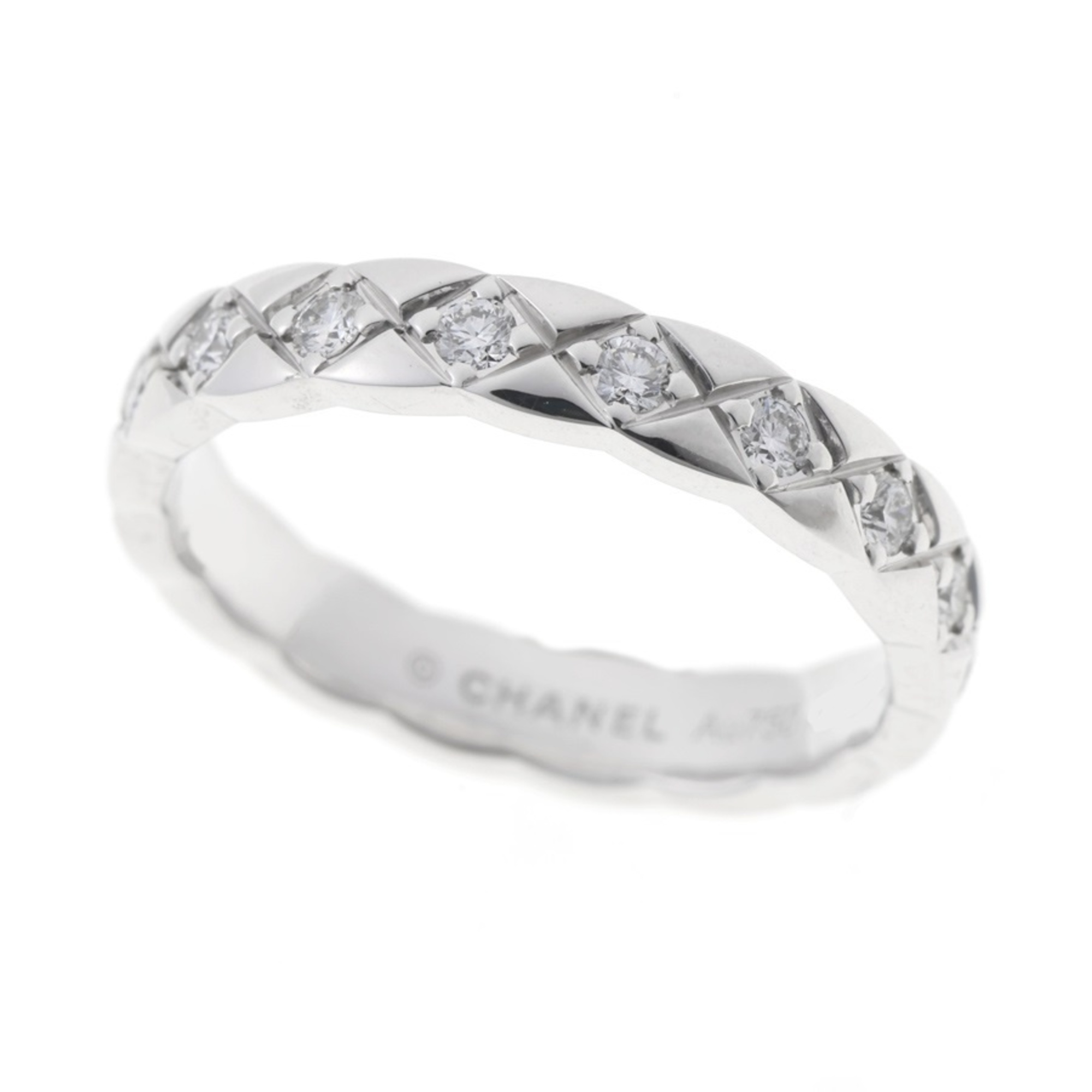 Chanel Coco Crush Collection Ring Mini Model Full Diamond J11871 750 18KWG #8