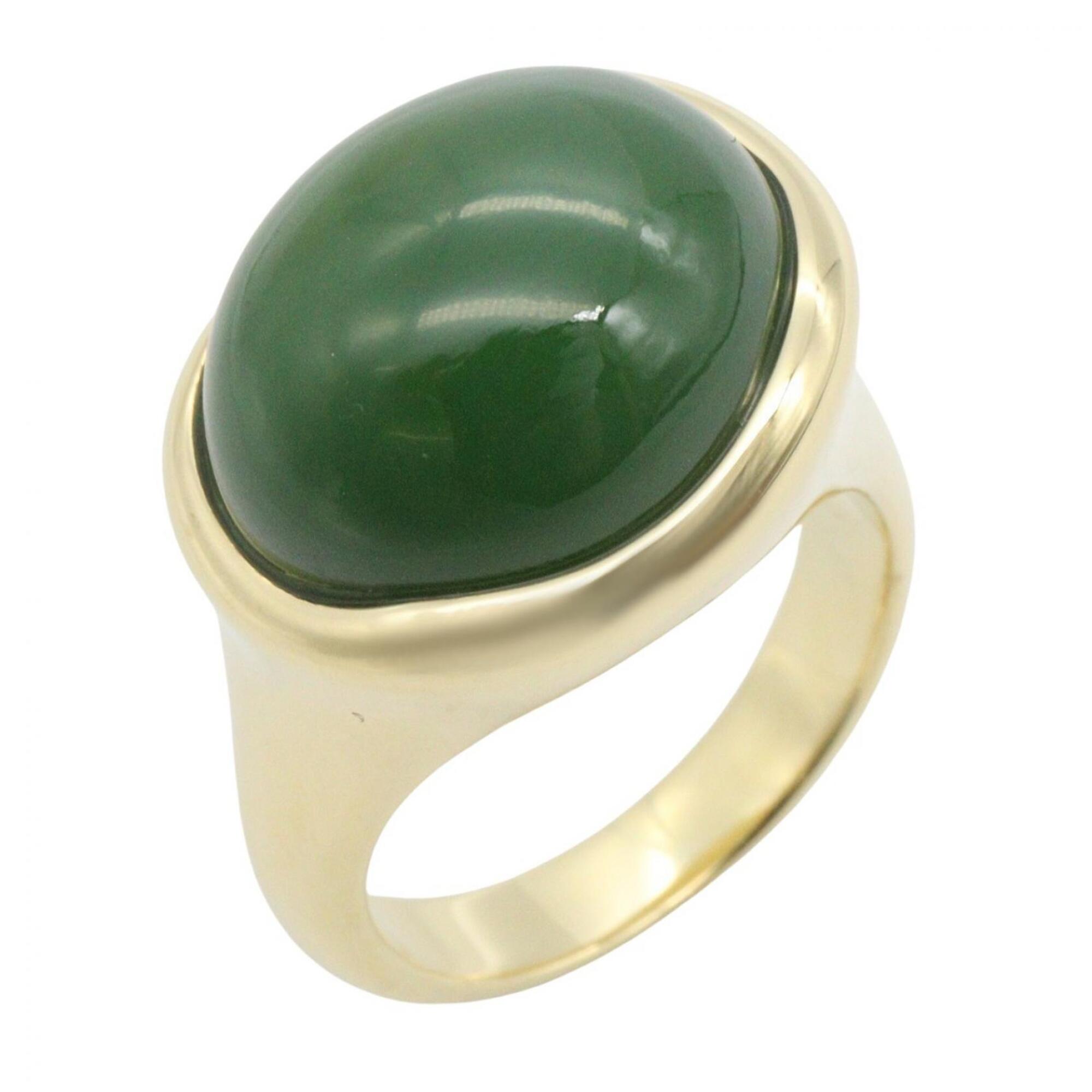 Tiffany & Co. Elsa Peretti Nephrite Ring - 18K Yellow Gold (Yellow Gold) Women\'s Gold/Green Tone