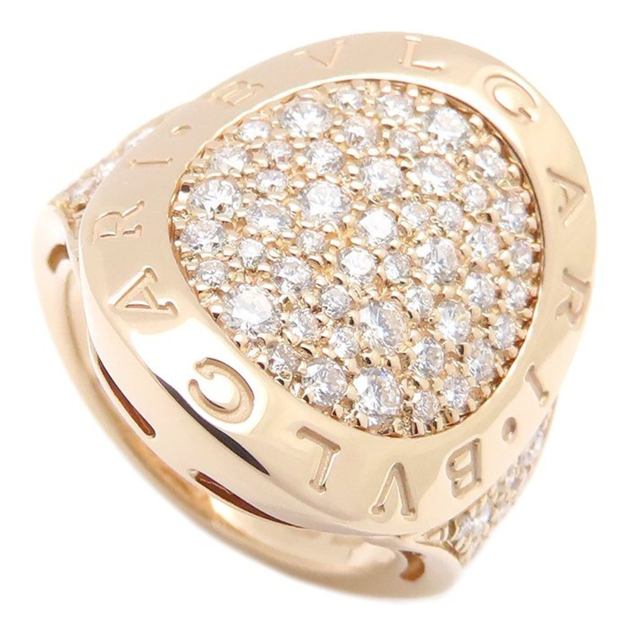 BVLGARI Bulgari Reverenting Ring, Diamond, 18K Pink Gold, Women\'s, 295891